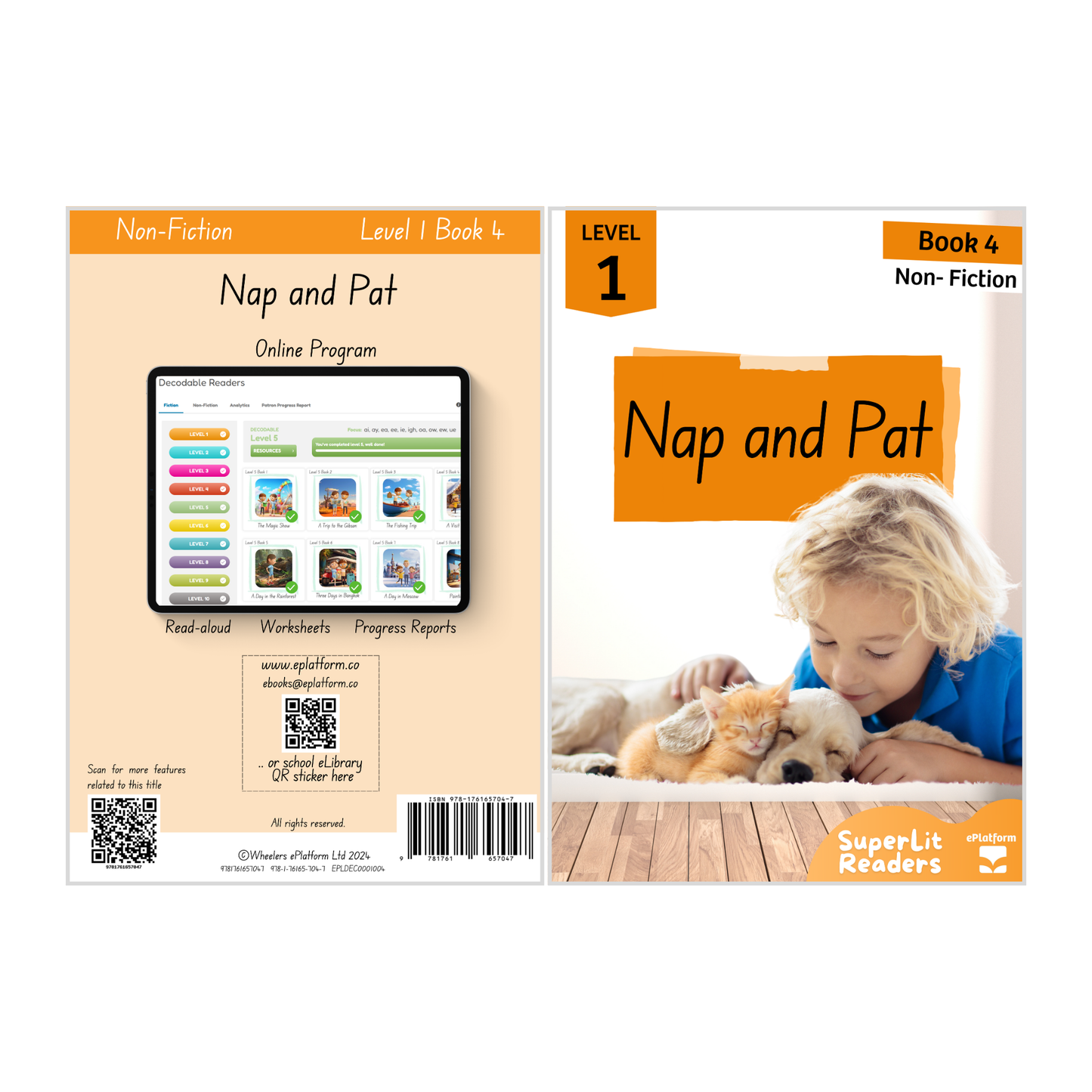 Nap and Pat (Level 1 Book 4 - Non-Fiction Series) - SuperLit Readers by EPlatform Limited