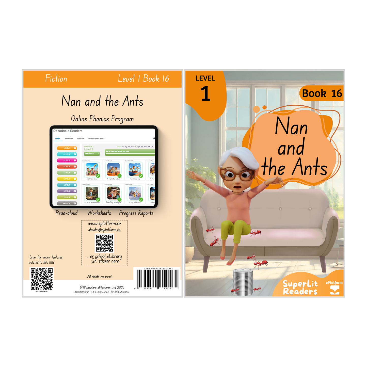 Nan and the Ants (Level 1 Book 16 - Fiction Series) - SuperLit Readers by EPlatform Limited