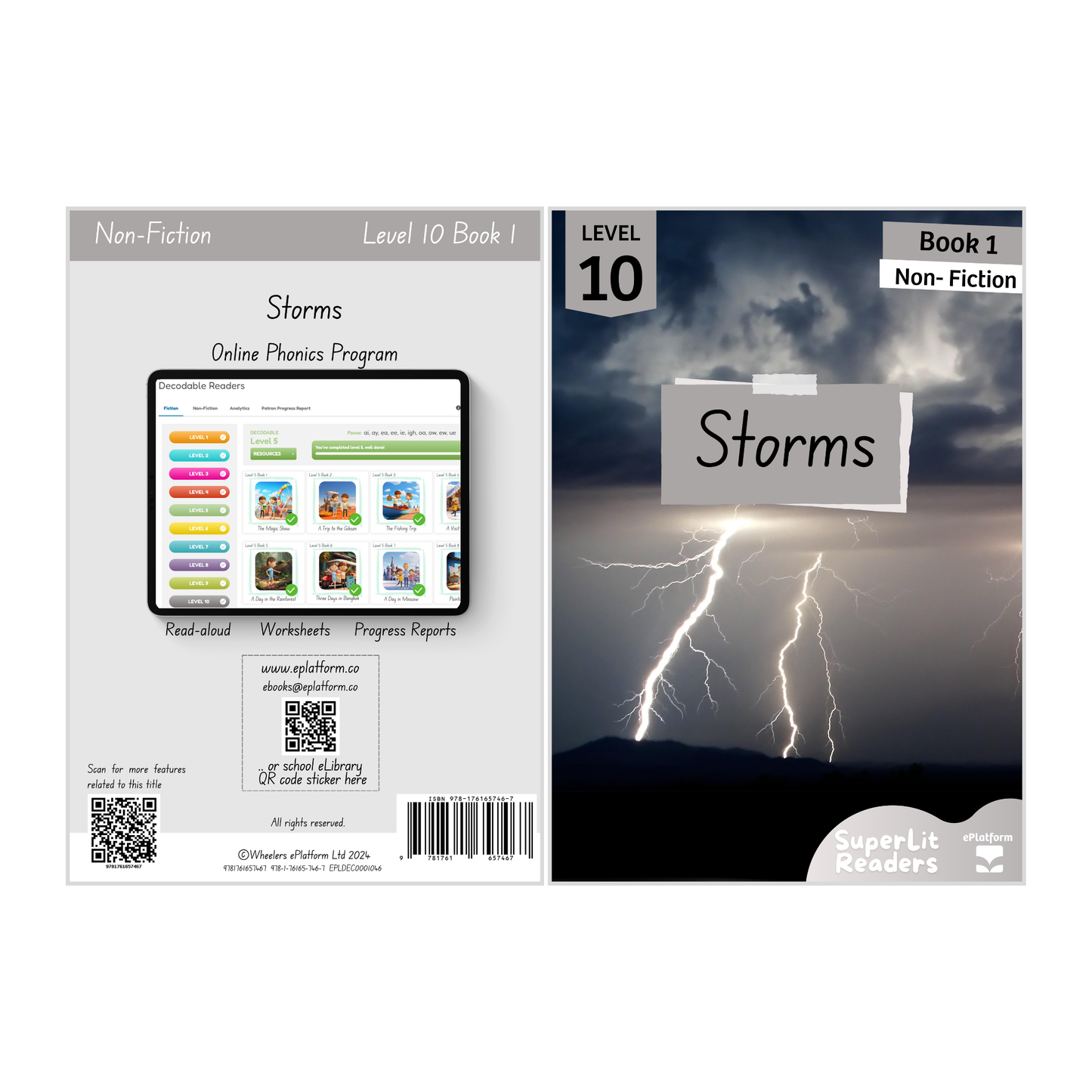 Storms (Level 10 Book 1 - Non-Fiction Series) - SuperLit Readers by EPlatform Limited