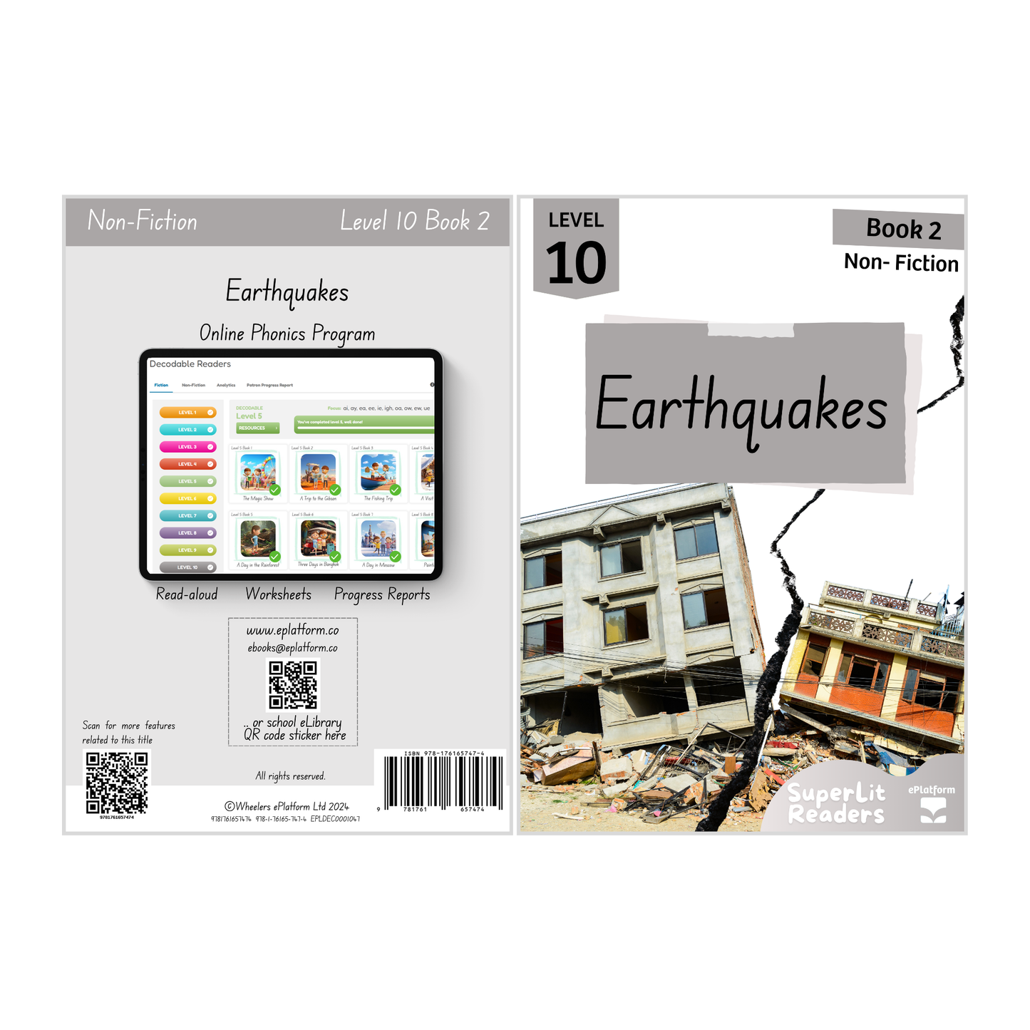 Earthquakes (Level 10 Book 2 - Non-Fiction Series) - SuperLit Readers by EPlatform Limited