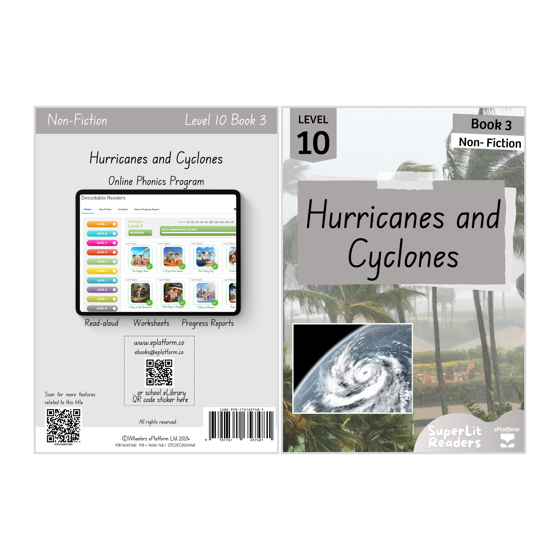 Hurricanes and Cyclones (Level 10 Book 3 - Non-Fiction Series) - SuperLit Readers by EPlatform Limited