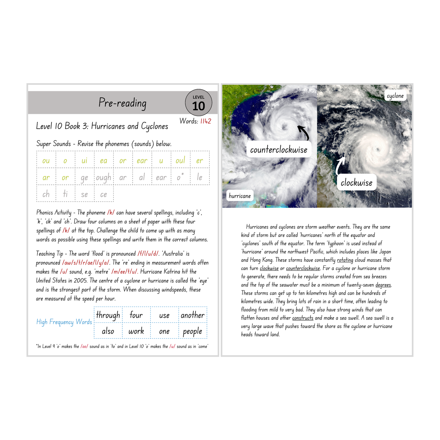 Hurricanes and Cyclones (Level 10 Book 3 - Non-Fiction Series) - SuperLit Readers by EPlatform Limited