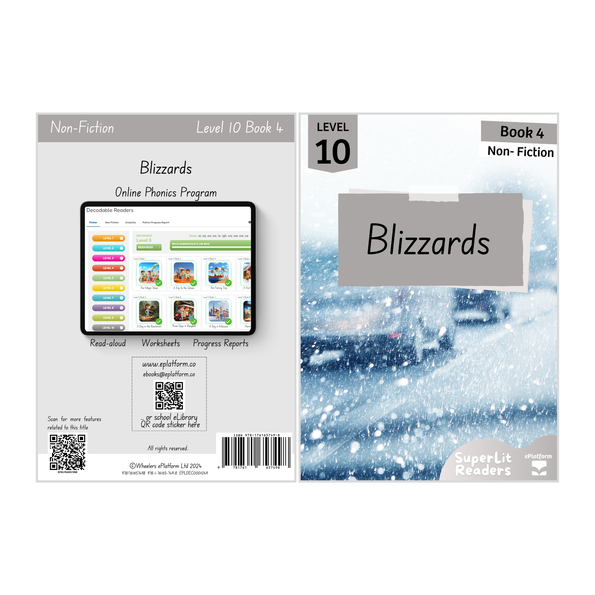 Blizzards (Level 10 Book 4 - Non-Fiction Series) - SuperLit Readers by EPlatform Limited