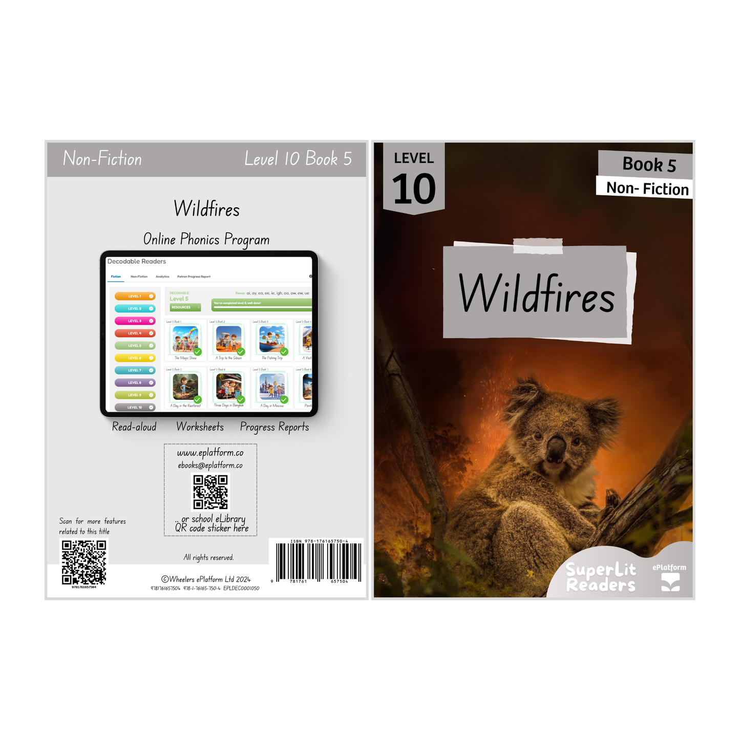 Wildfires (Level 10 Book 5 - Non-Fiction Series) - SuperLit Readers by EPlatform Limited