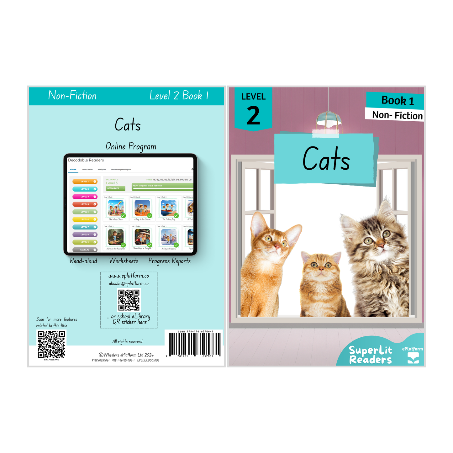 Cats (Level 2 Book 1 - Non-Fiction Series) - SuperLit Readers by EPlatform Limited