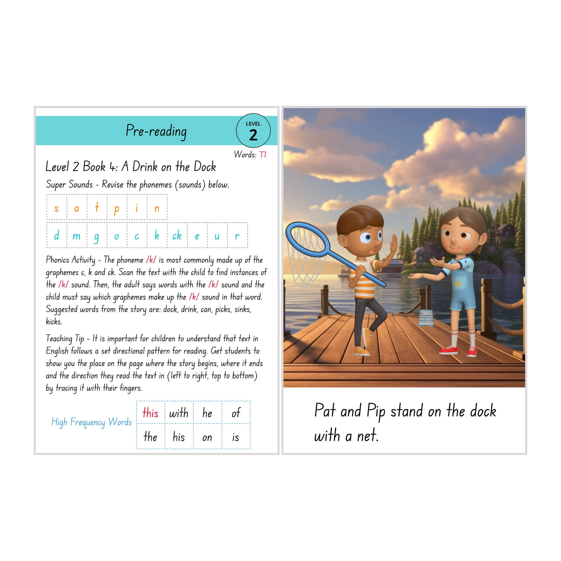 A Drink on the Dock (Level 2 Book 4 - Fiction Series) - SuperLit Readers by EPlatform Limited