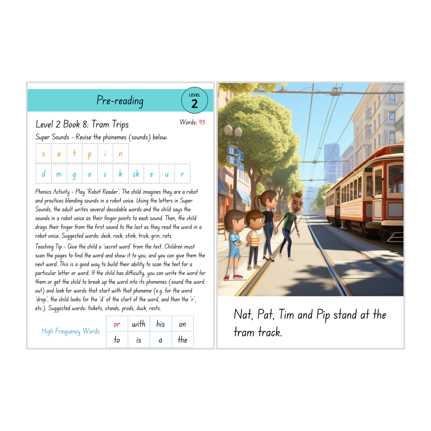 Tram Trips (Level 2 Book 8 - Fiction Series) - SuperLit Readers by EPlatform Limited