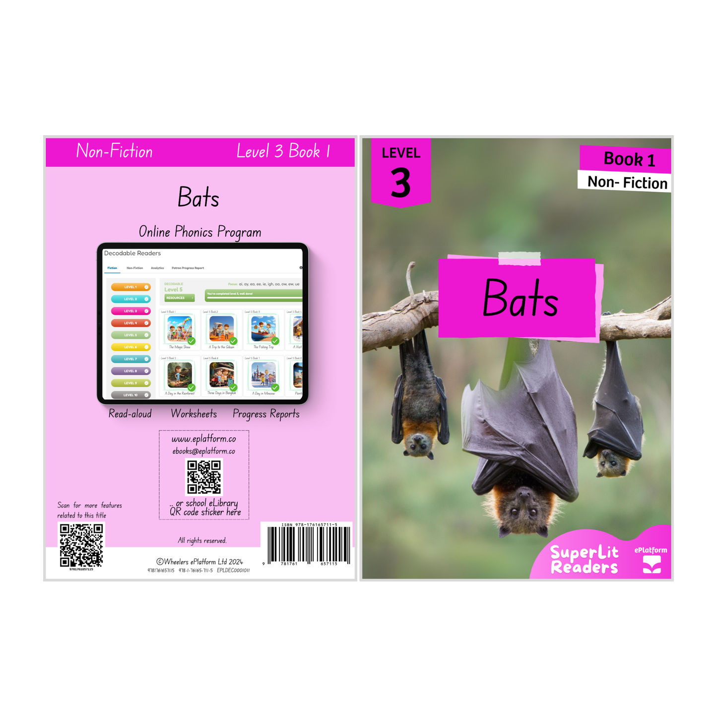 Bats (Level 3 Book 1 - Non-Fiction Series) - SuperLit Readers by EPlatform Limited