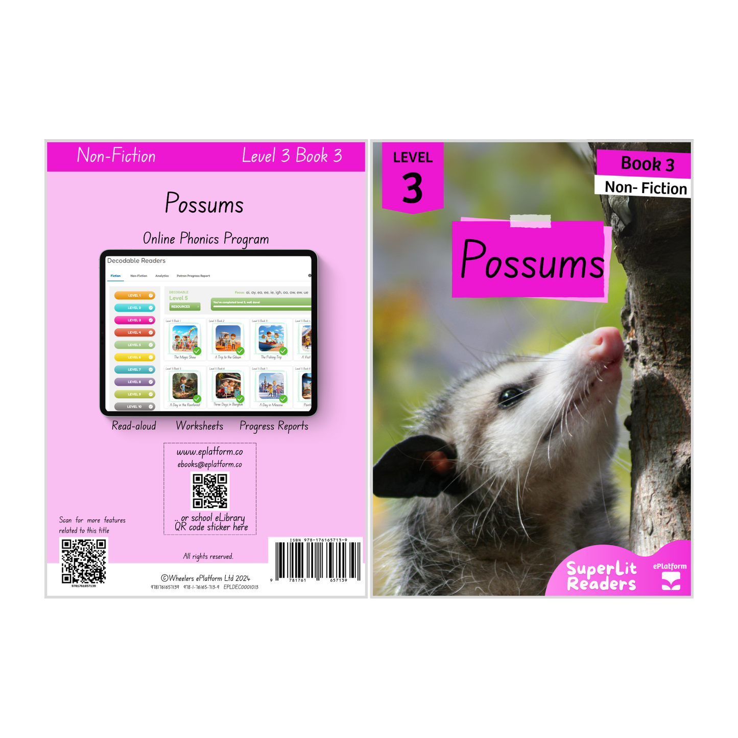 Possums (Level 3 Book 3 - Non-Fiction Series) - SuperLit Readers by EPlatform Limited