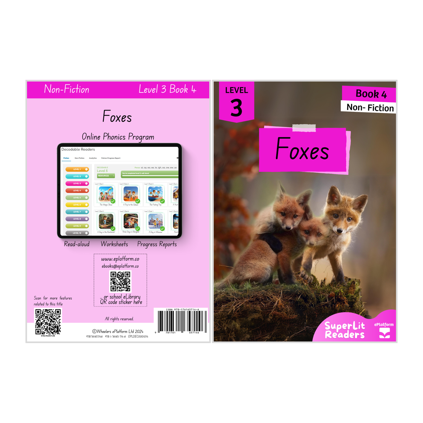 Foxes (Level 3 Book 4 - Non-Fiction Series) - SuperLit Readers by EPlatform Limited