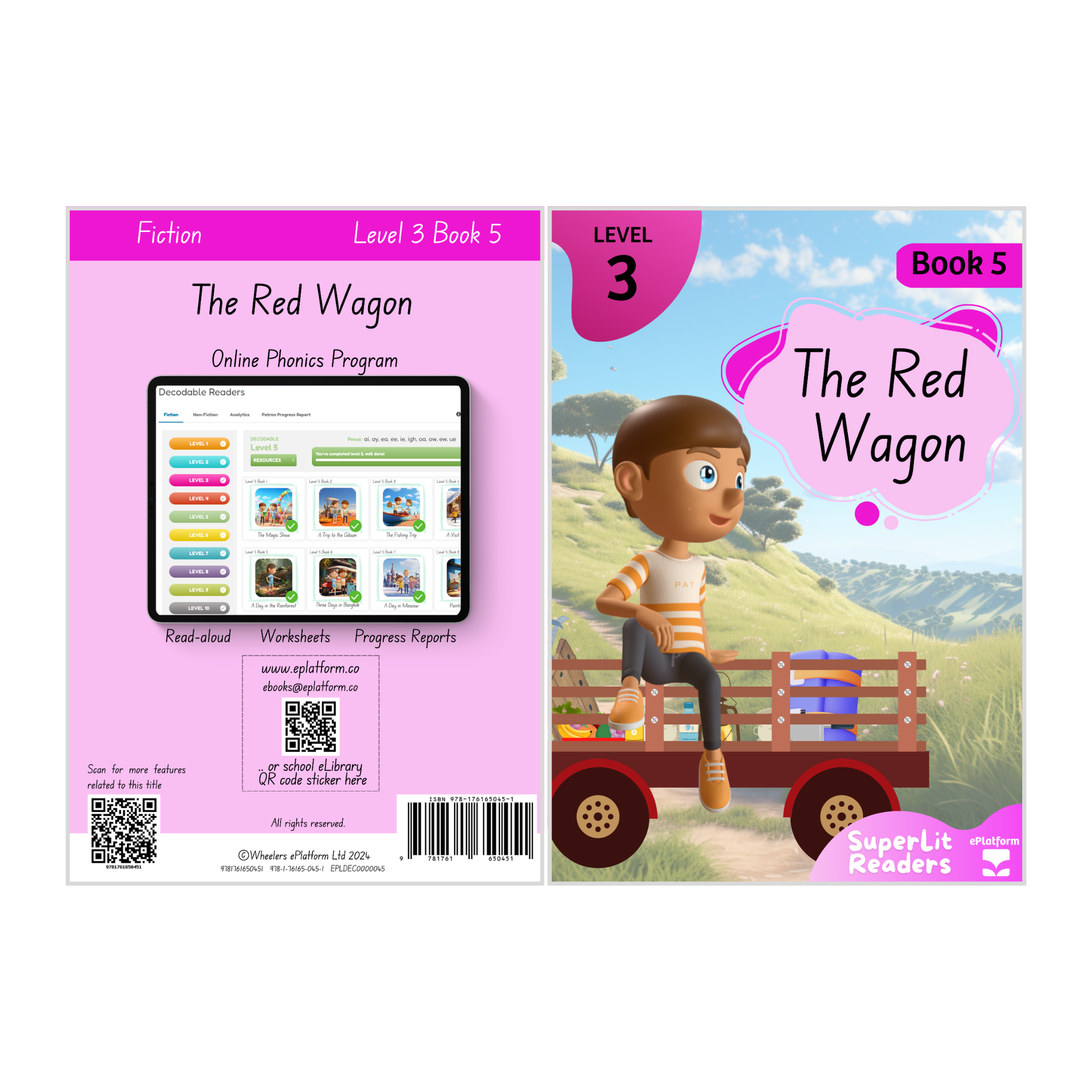 The Red Wagon (Level 3 Book 5 - Fiction Series) - SuperLit Readers by EPlatform Limited