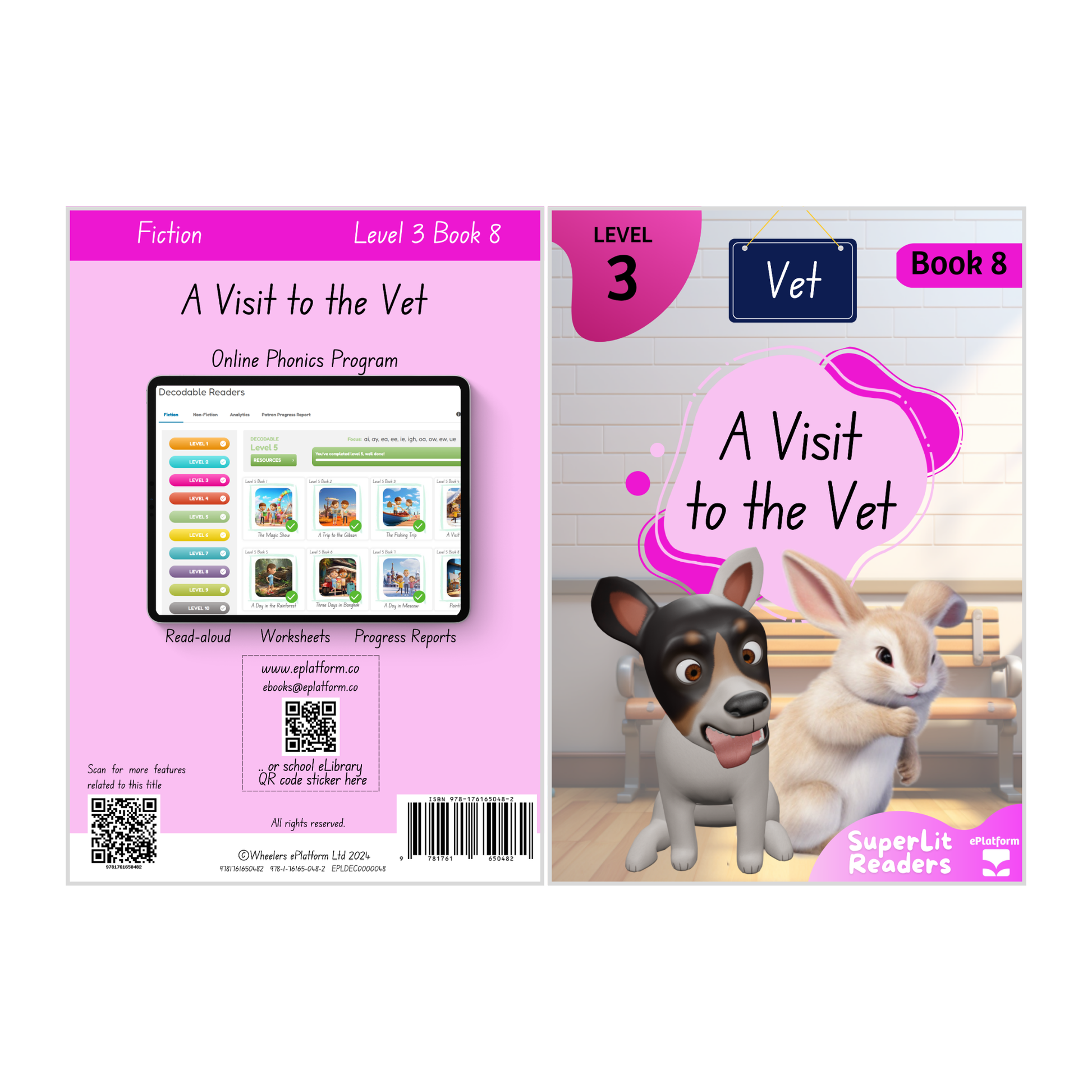 A Visit to the Vet (Level 3 Book 8 - Fiction Series) - SuperLit Readers by EPlatform Limited