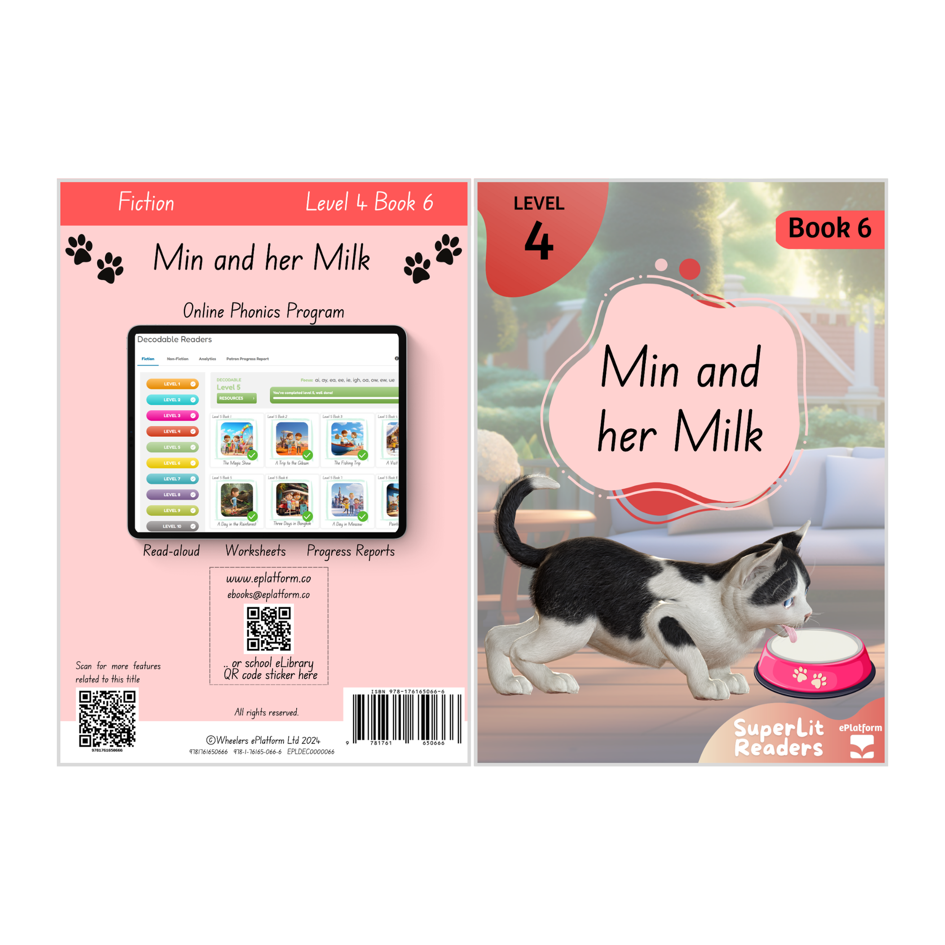 Min and her Milk (Level 4 Book 6 - Fiction Series) - SuperLit Readers by EPlatform Limited