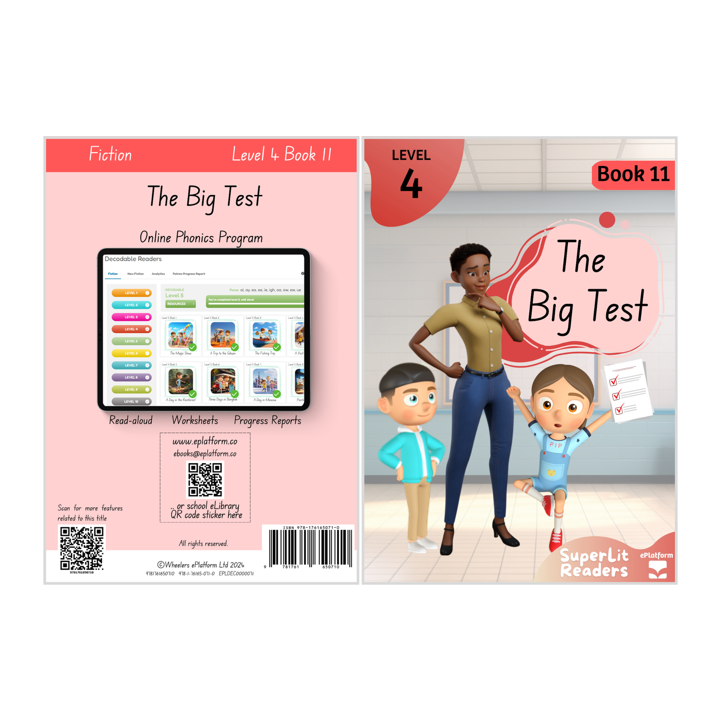 The Big Test (Level 4 Book 11 - Fiction Series) - SuperLit Readers by EPlatform Limited