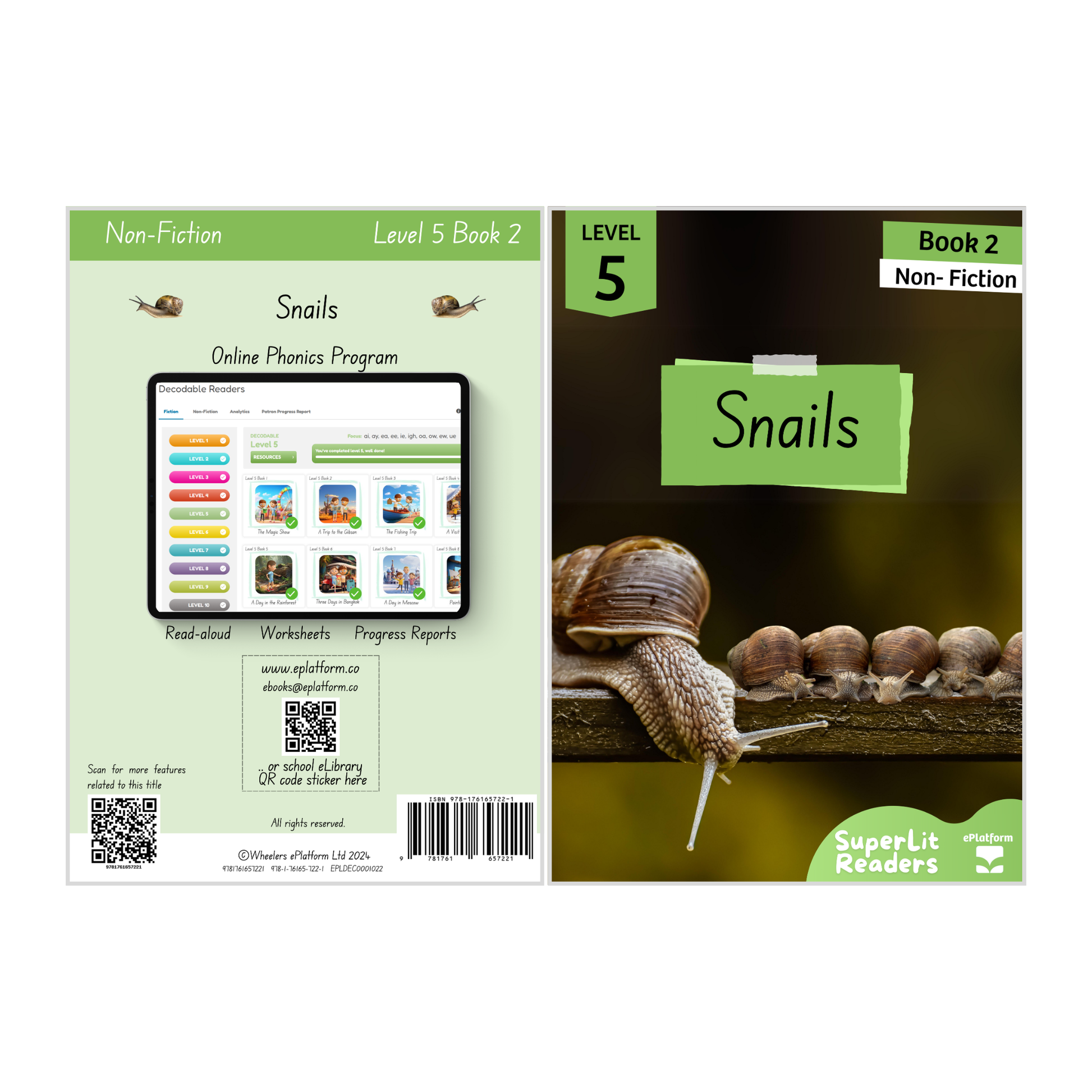 Snails (Level 5 Book 2 - Non-Fiction Series) - SuperLit Readers by EPlatform Limited