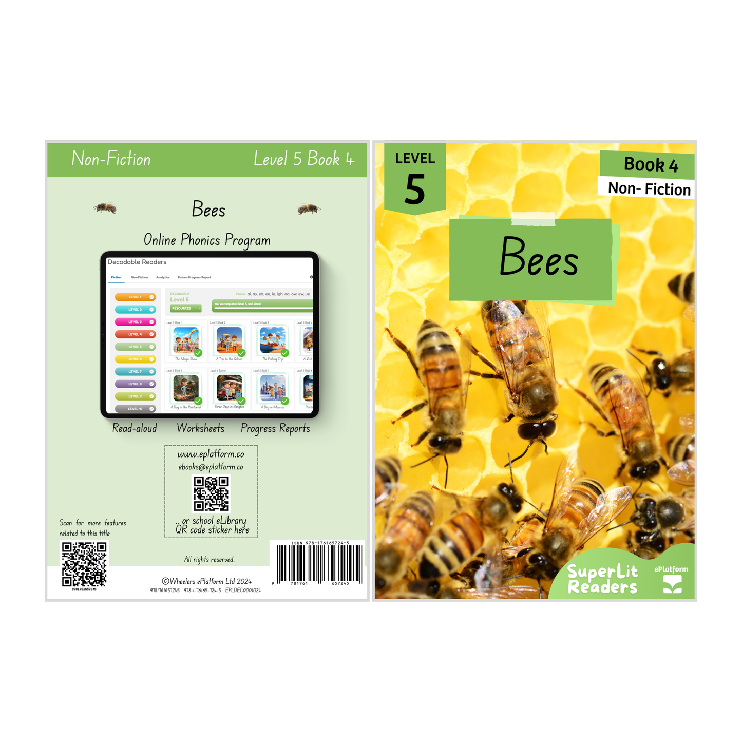 Bees (Level 5 Book 4 - Non-Fiction Series) - SuperLit Readers by EPlatform Limited