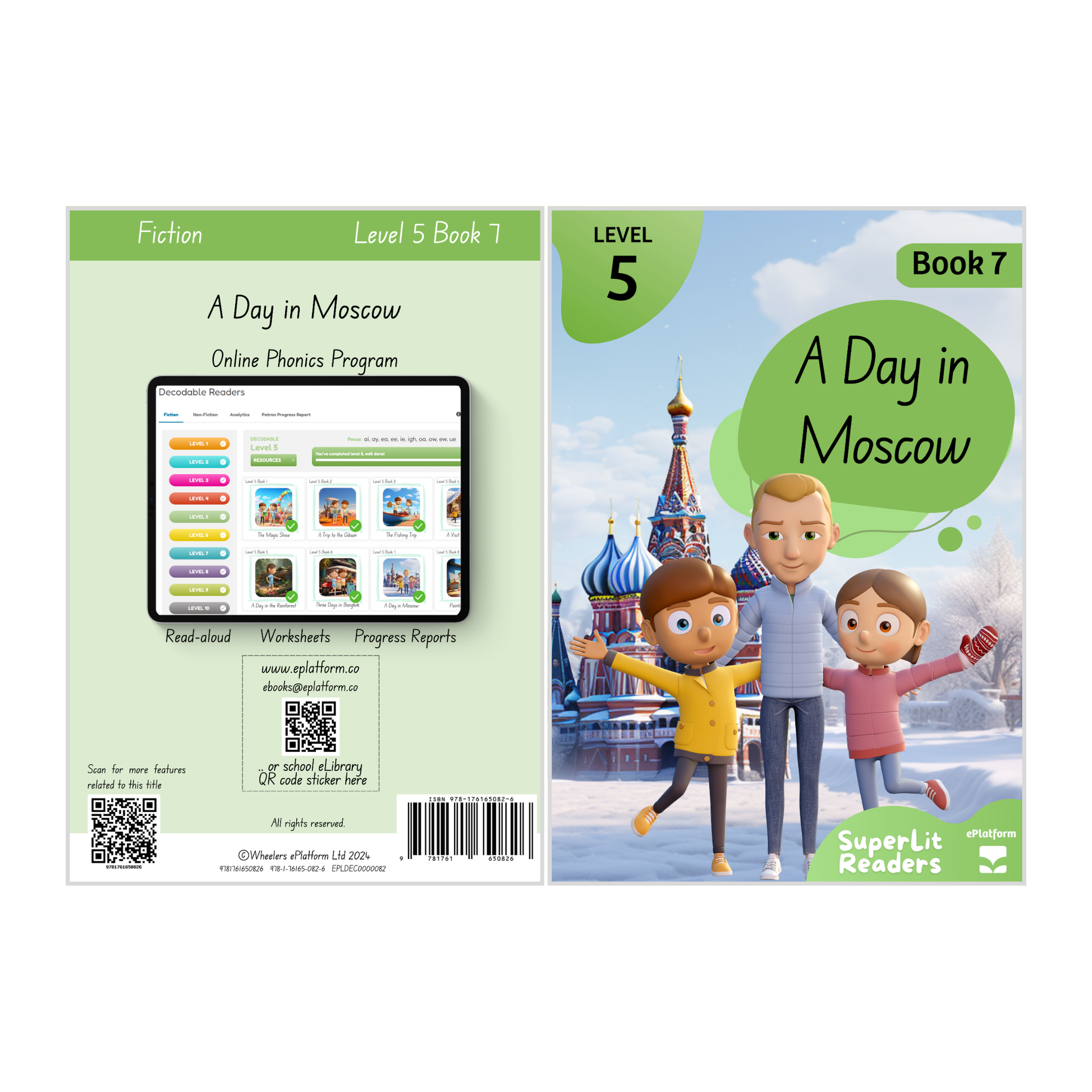 A Day in Moscow (Level 5 Book 7 - Fiction Series) - SuperLit Readers by EPlatform Limited