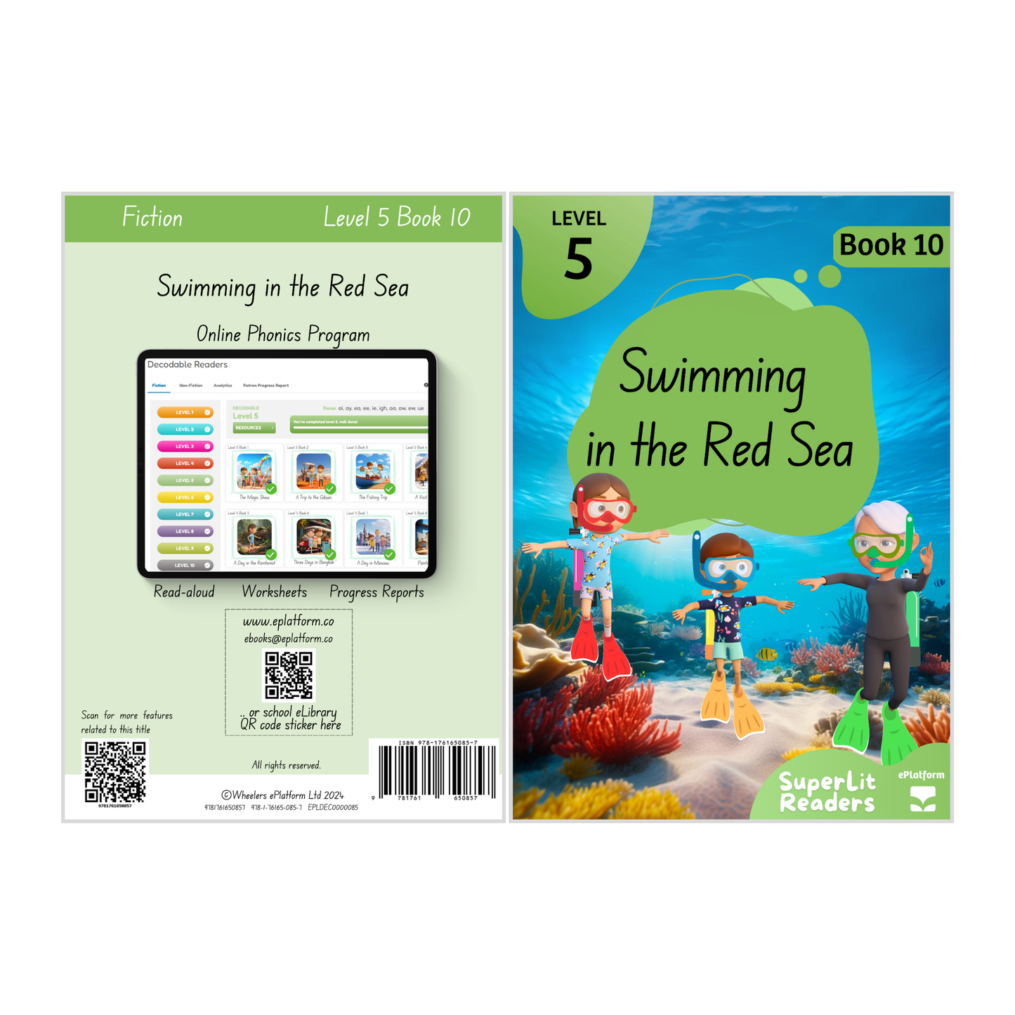 Swimming in the Red Sea (Level 5 Book 10 - Fiction Series) - SuperLit Readers by EPlatform Limited