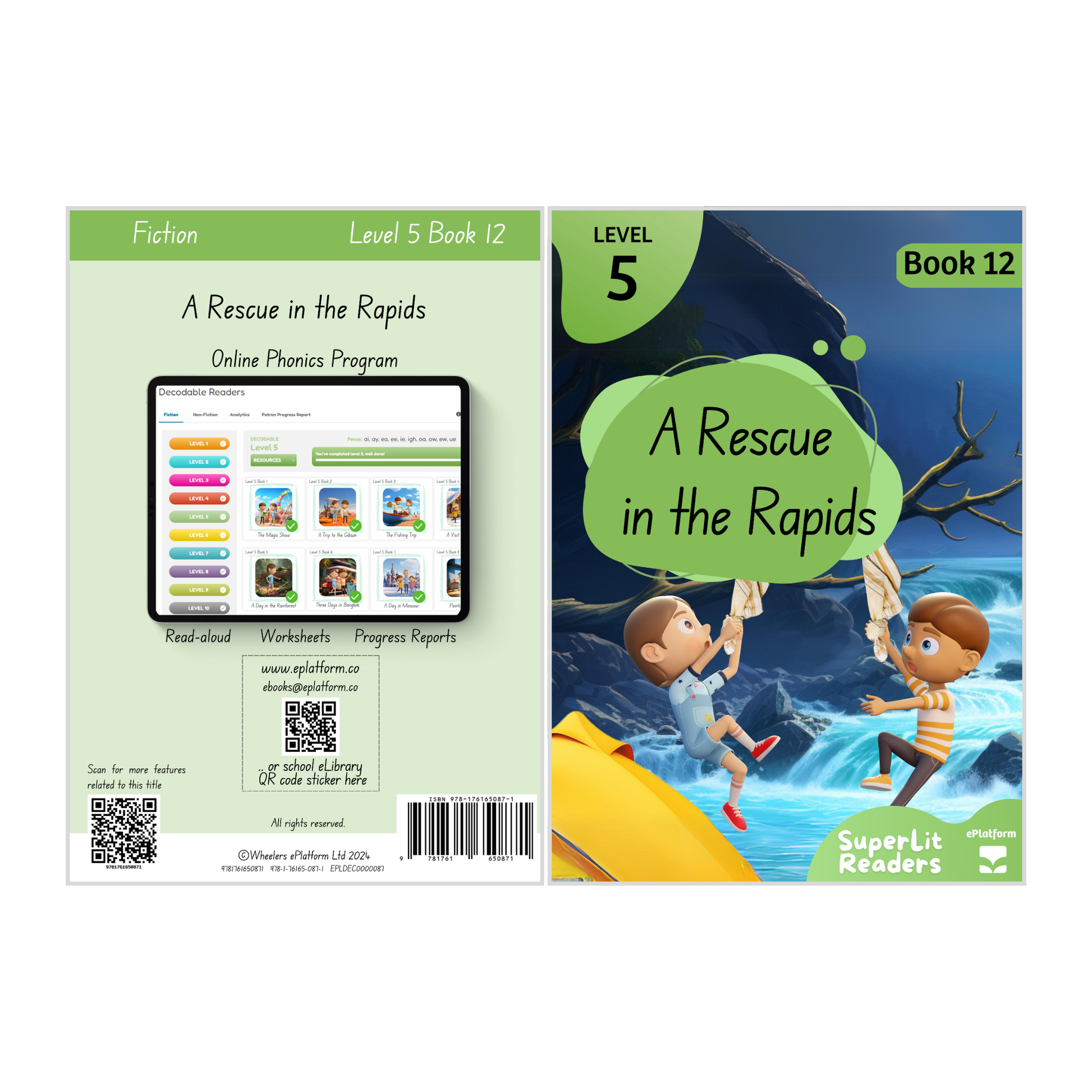 A Rescue in the Rapids (Level 5 Book 12 - Fiction Series) - SuperLit Readers by EPlatform Limited