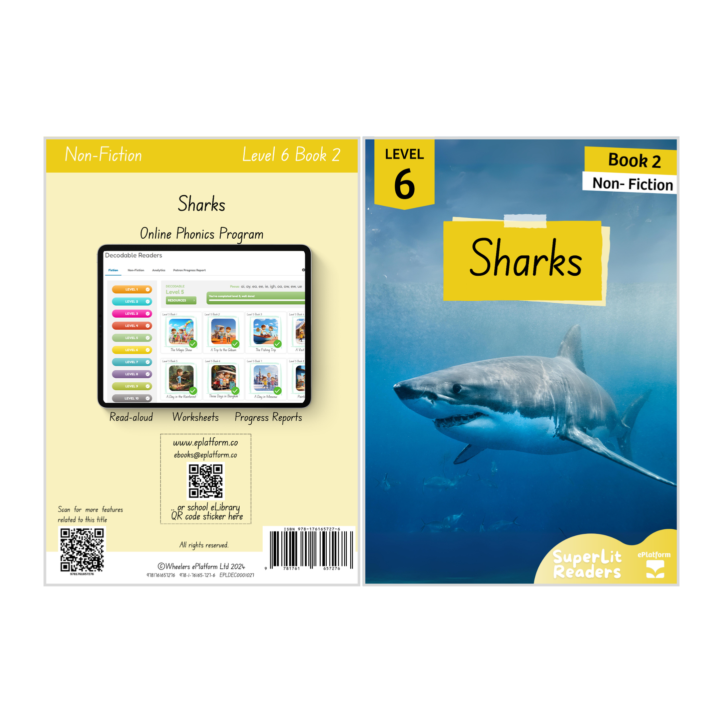 Sharks (Level 6 Book 2 - Non-Fiction Series) - SuperLit Readers by EPlatform Limited