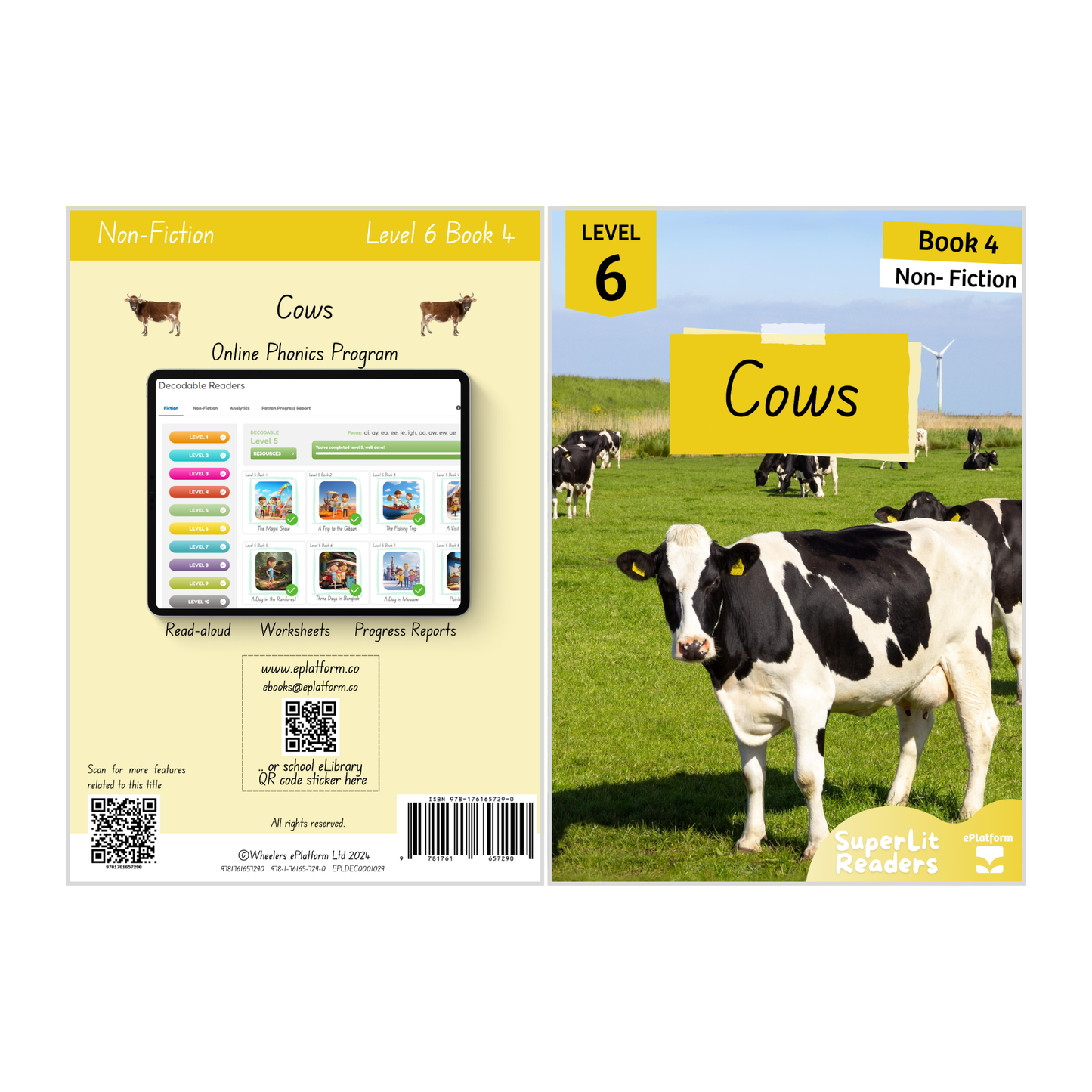 Cows (Level 6 Book 4 - Non-Fiction Series) - SuperLit Readers by EPlatform Limited