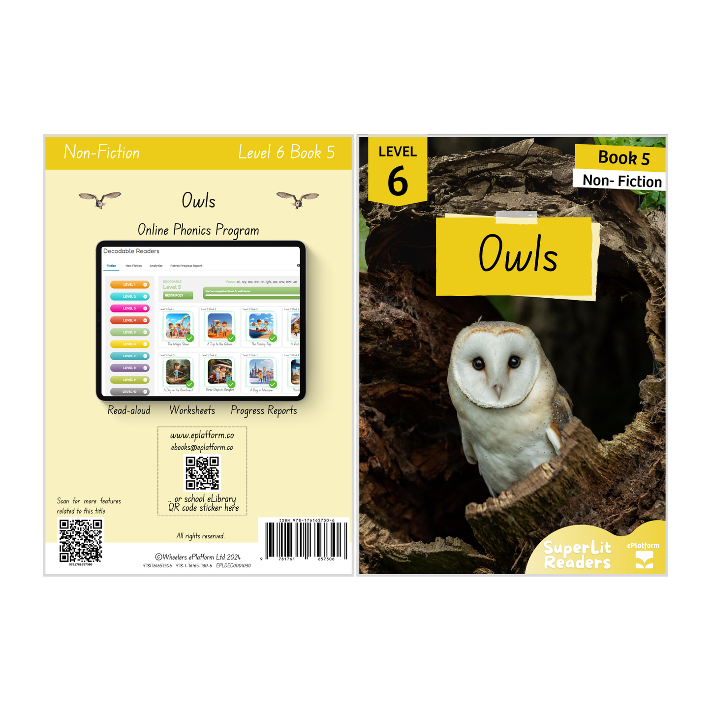 Owls (Level 6 Book 5 - Non-Fiction Series) - SuperLit Readers by EPlatform Limited