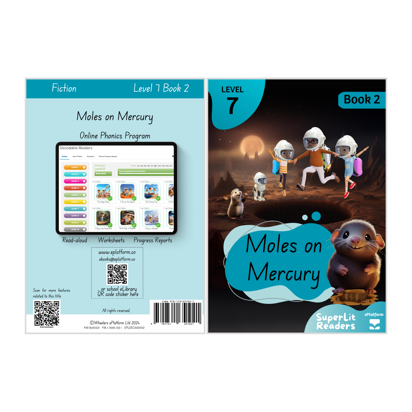 Moles on Mercury (Level 7 Book 2 - Fiction Series) - SuperLit Readers by EPlatform Limited