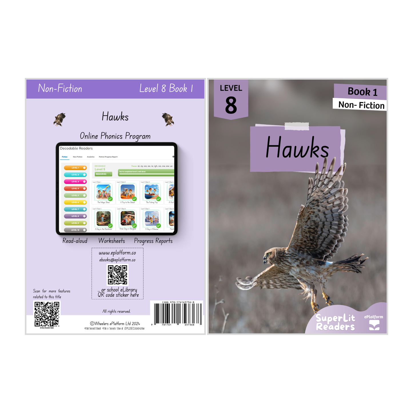 Hawks (Level 8 Book 1 - Non-Fiction Series) - SuperLit Readers by EPlatform Limited