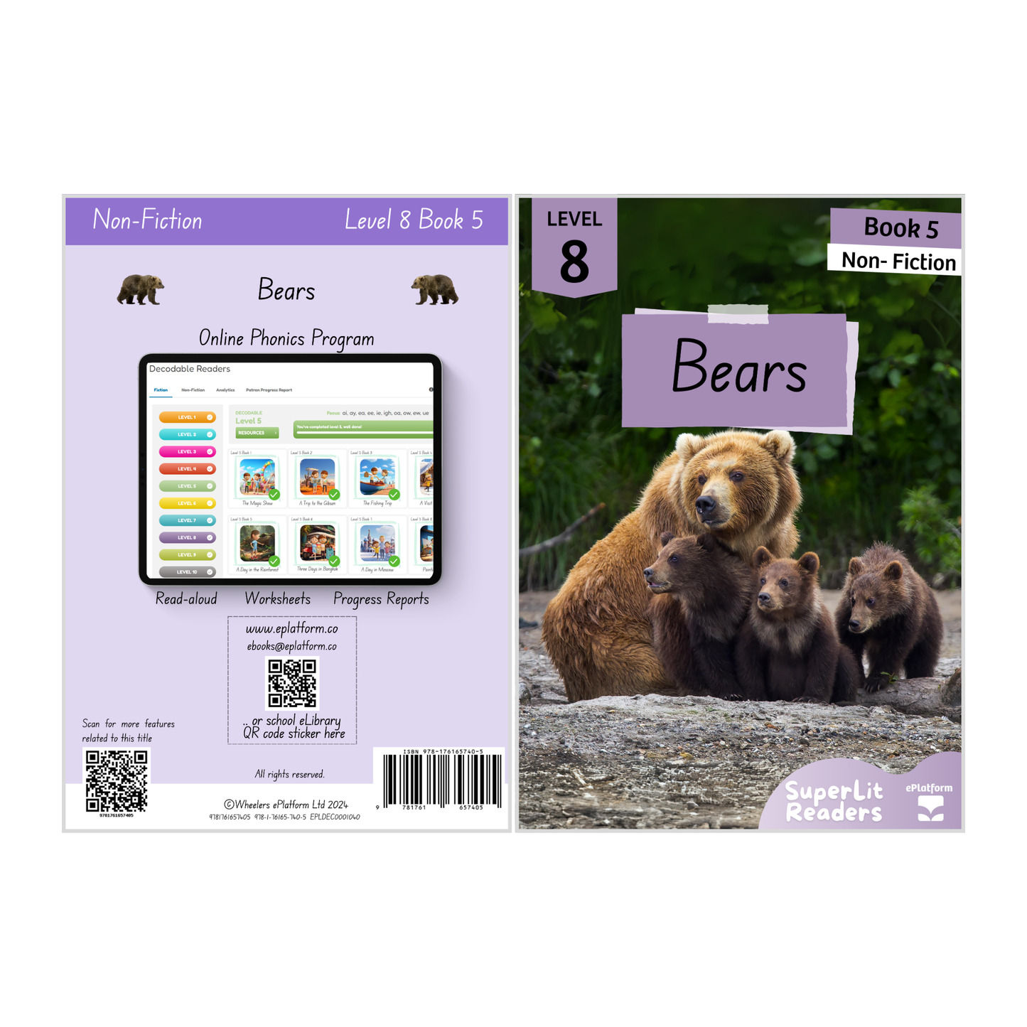 Bears (Level 8 Book 5 - Non-Fiction Series) - SuperLit Readers by EPlatform Limited