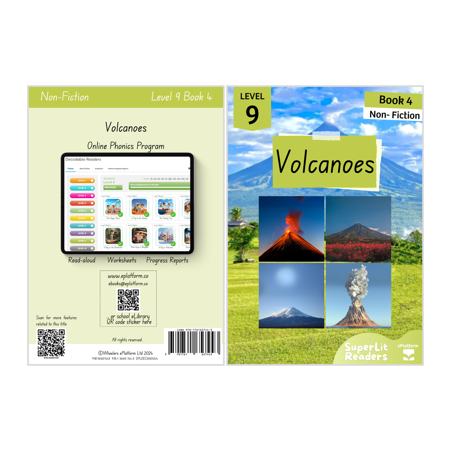 Volcanoes (Level 9 Book 4 - Non-Fiction Series) - SuperLit Readers by EPlatform Limited