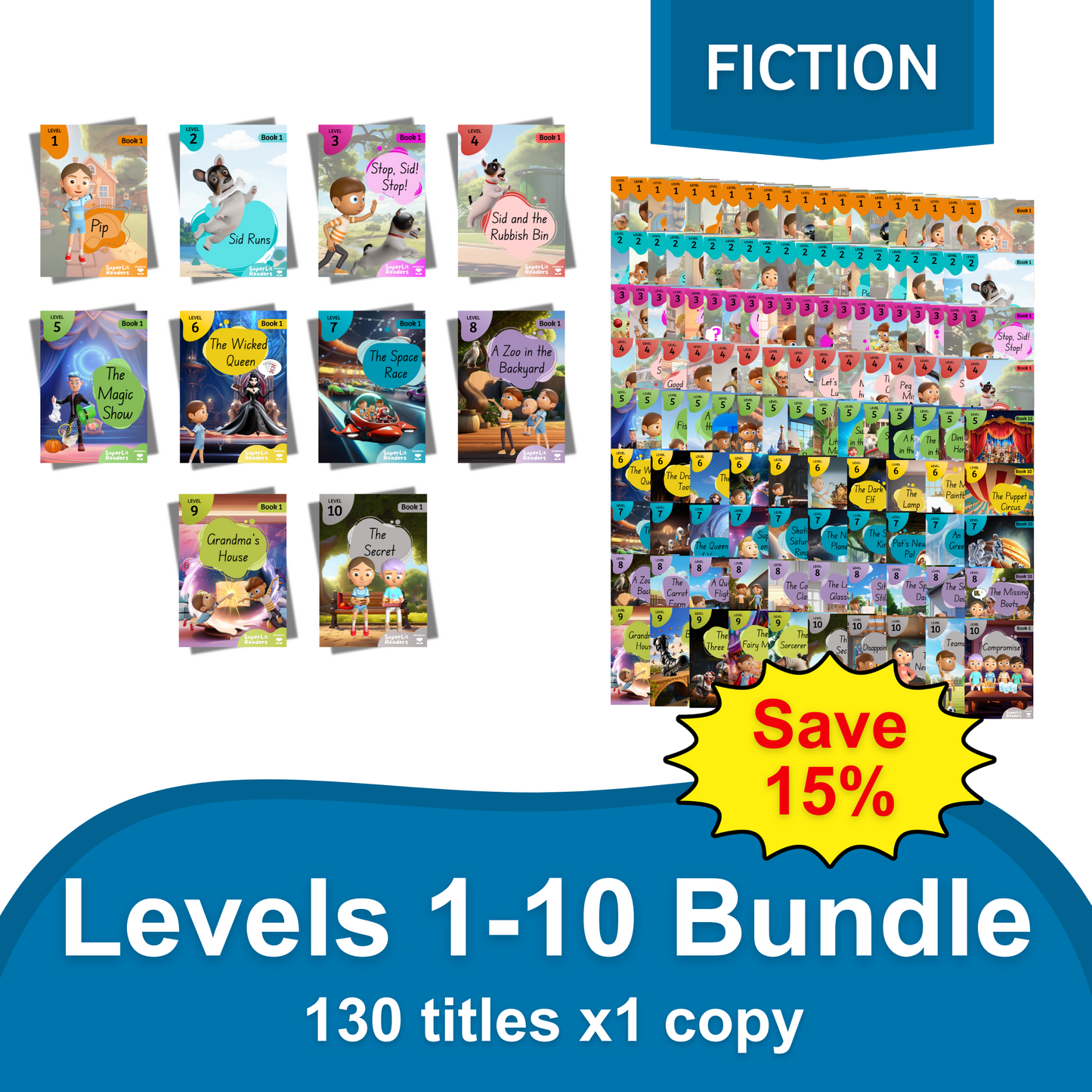 Fiction - All Titles Bundle - SuperLit Readers by EPlatform Limited