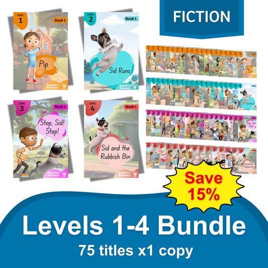 Fiction Levels 1-4 Bundle - SuperLit Readers by EPlatform Limited