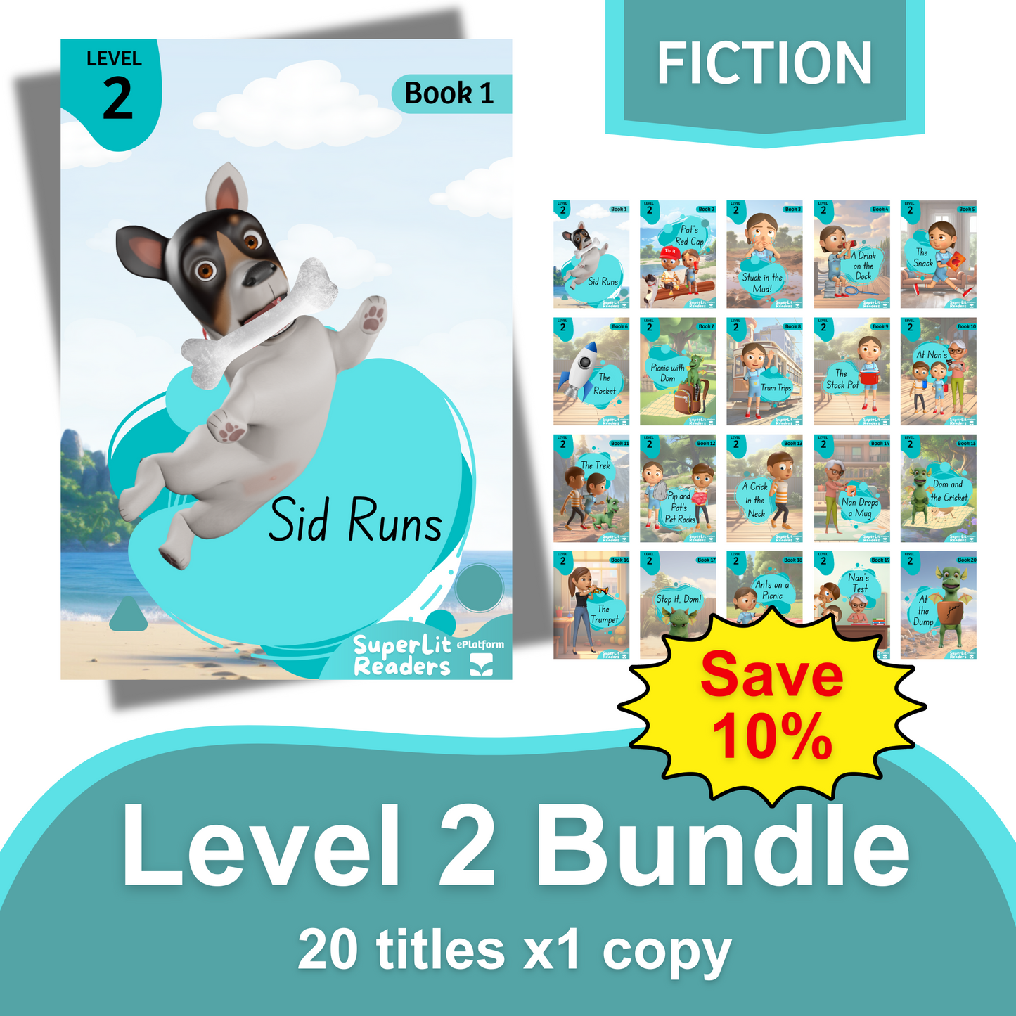 Fiction Level 2 Bundle - SuperLit Readers by EPlatform Limited