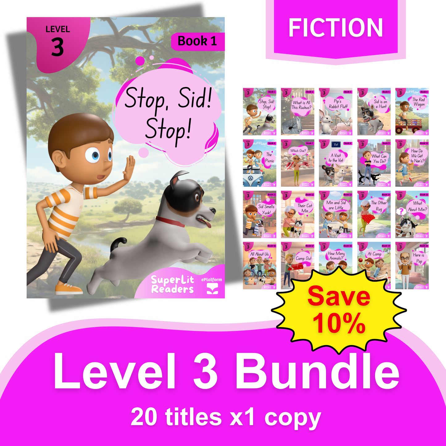 Fiction Level 3 Bundle - SuperLit Readers by EPlatform Limited