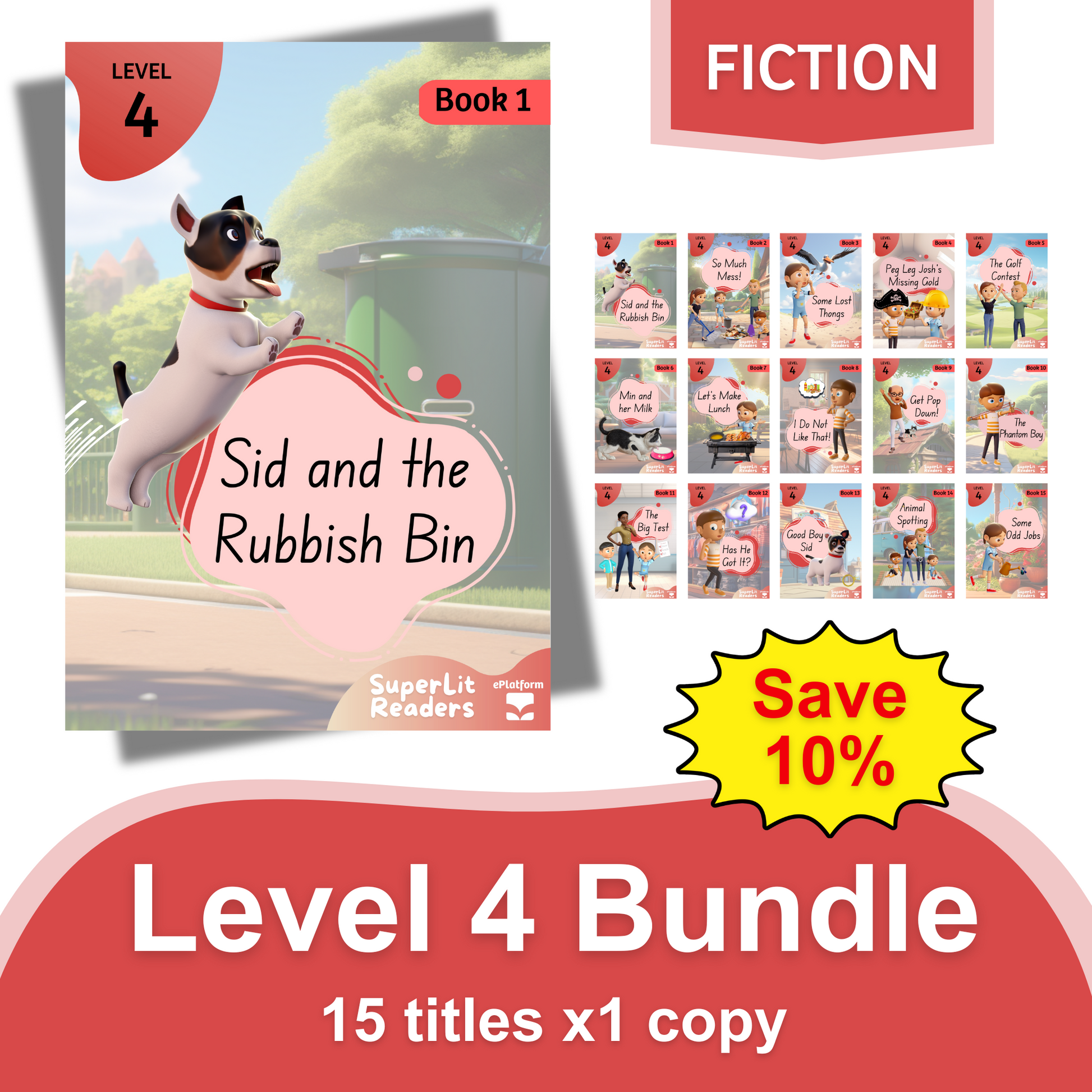 Fiction Level 4 Bundle - SuperLit Readers by EPlatform Limited