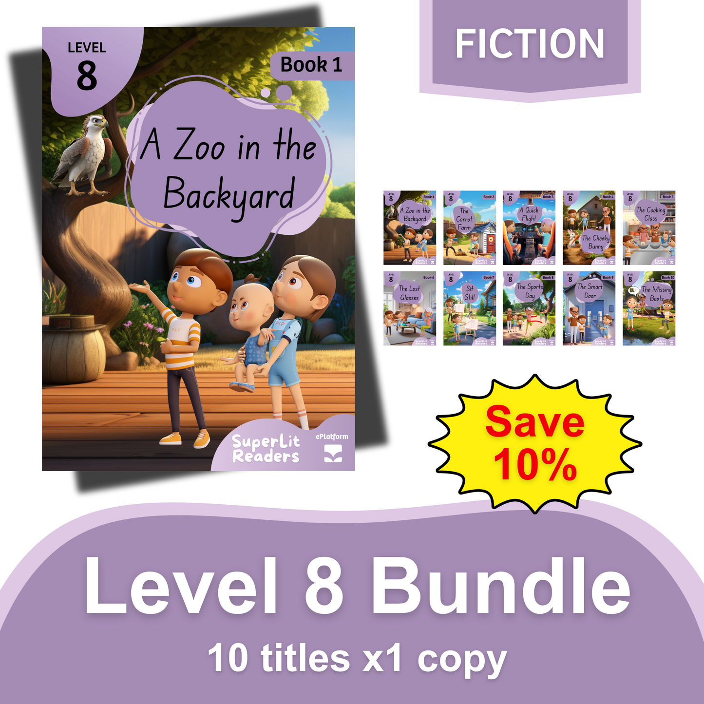 Fiction Level 8 Bundle - SuperLit Readers by EPlatform Limited