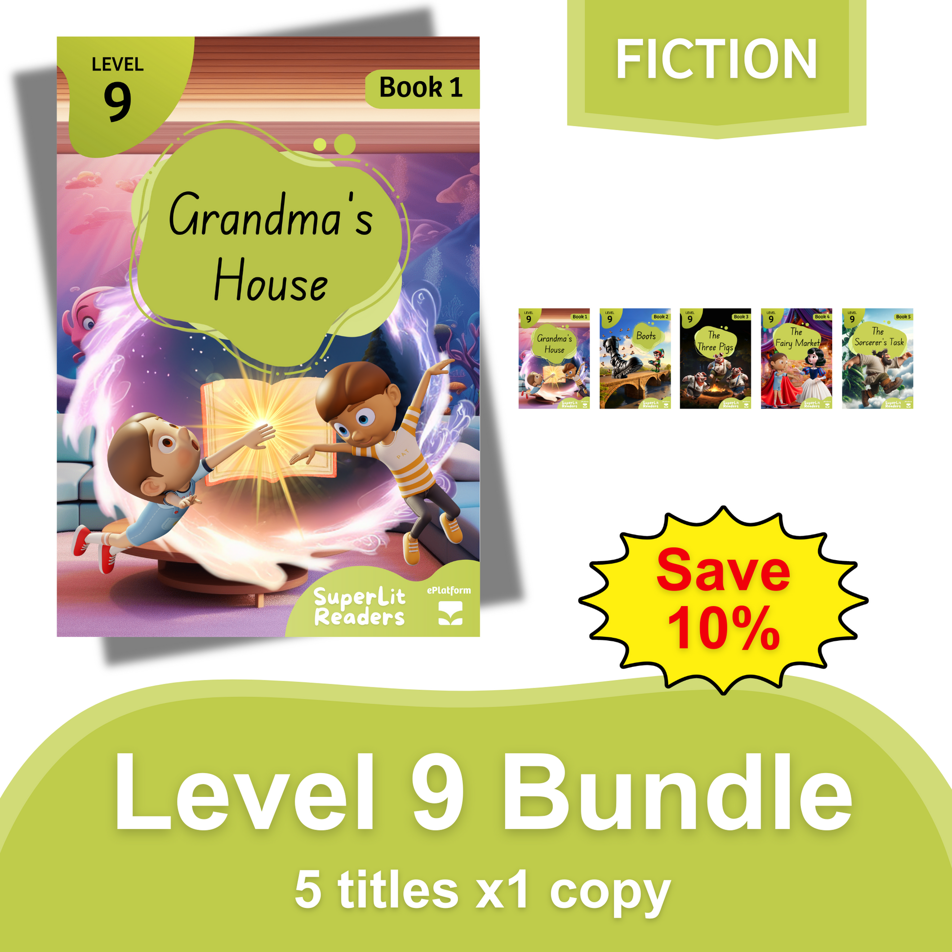 Fiction Level 9 Bundle - SuperLit Readers by EPlatform Limited