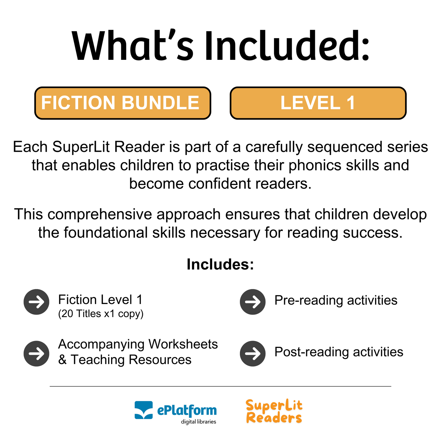 Fiction Level 1 Bundle - SuperLit Readers by EPlatform Limited