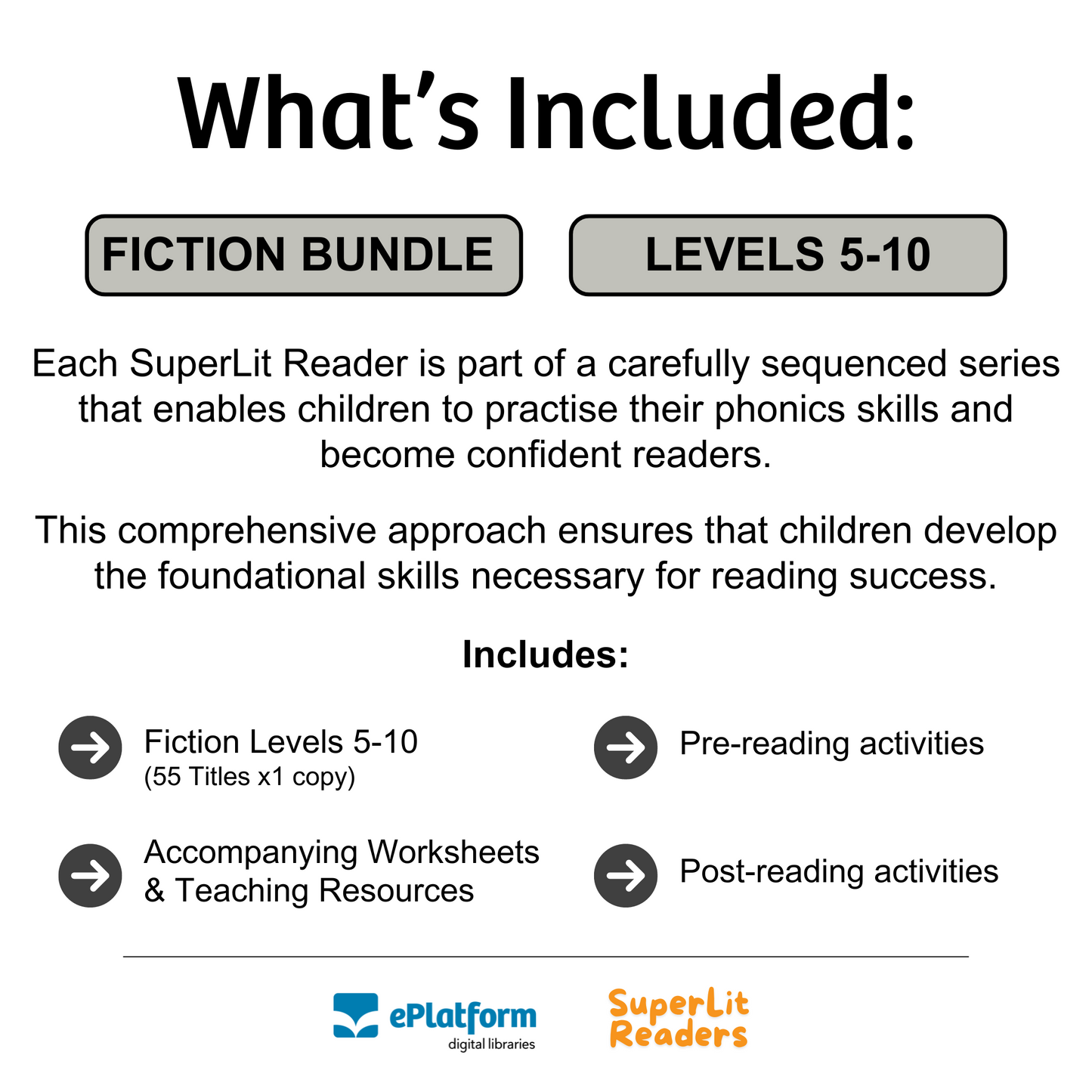 Fiction Levels 5-10 Bundle - SuperLit Readers by EPlatform Limited