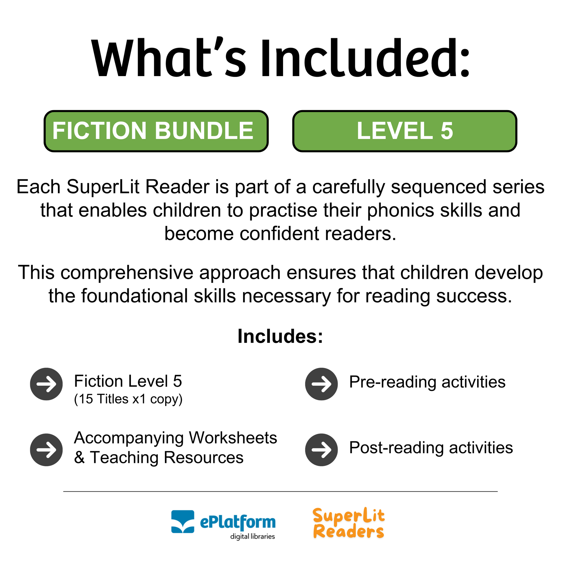 Fiction Level 5 Bundle - SuperLit Readers by EPlatform Limited