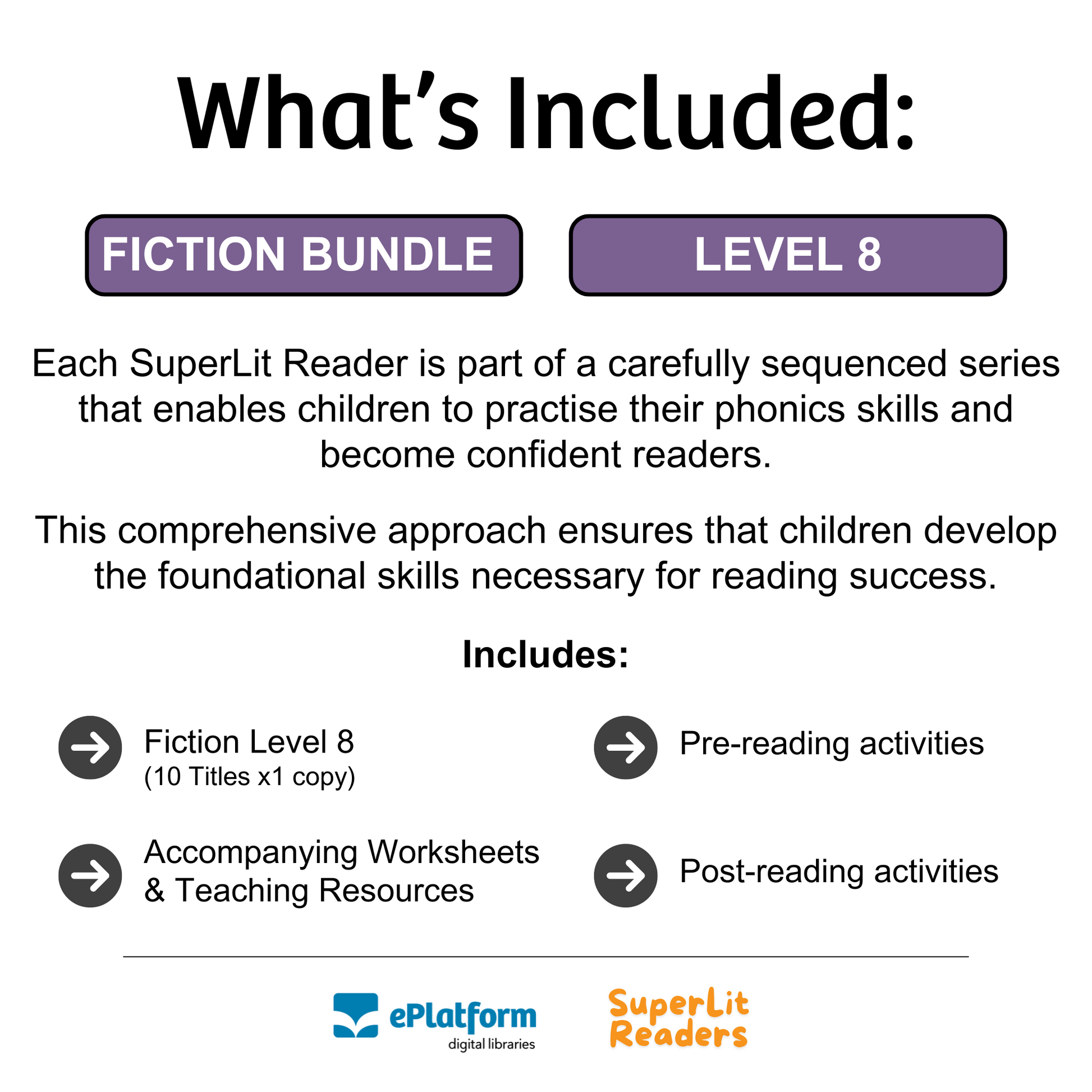 Fiction Level 8 Bundle - SuperLit Readers by EPlatform Limited