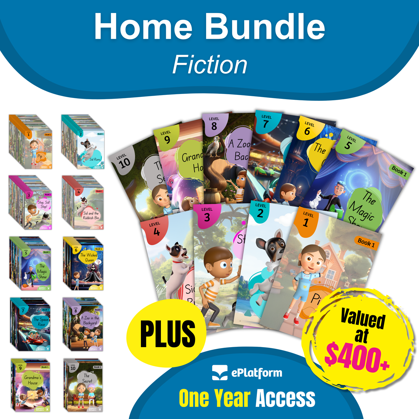 Home Fiction Bundle (1 Year ePlatform Access) - SuperLit Readers by EPlatform Limited