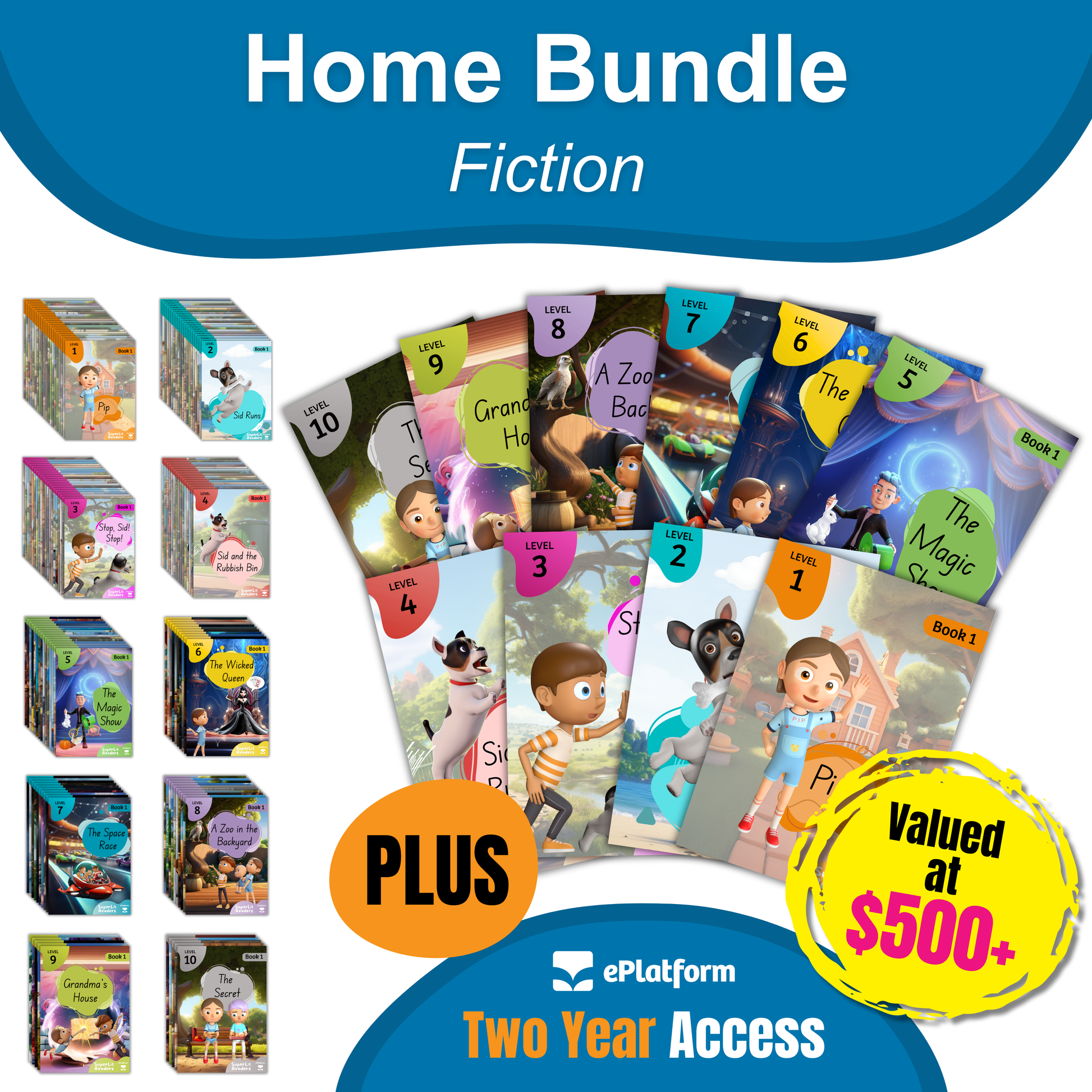 Home Fiction Bundle (2 Year ePlatform Access) - SuperLit Readers by EPlatform Limited