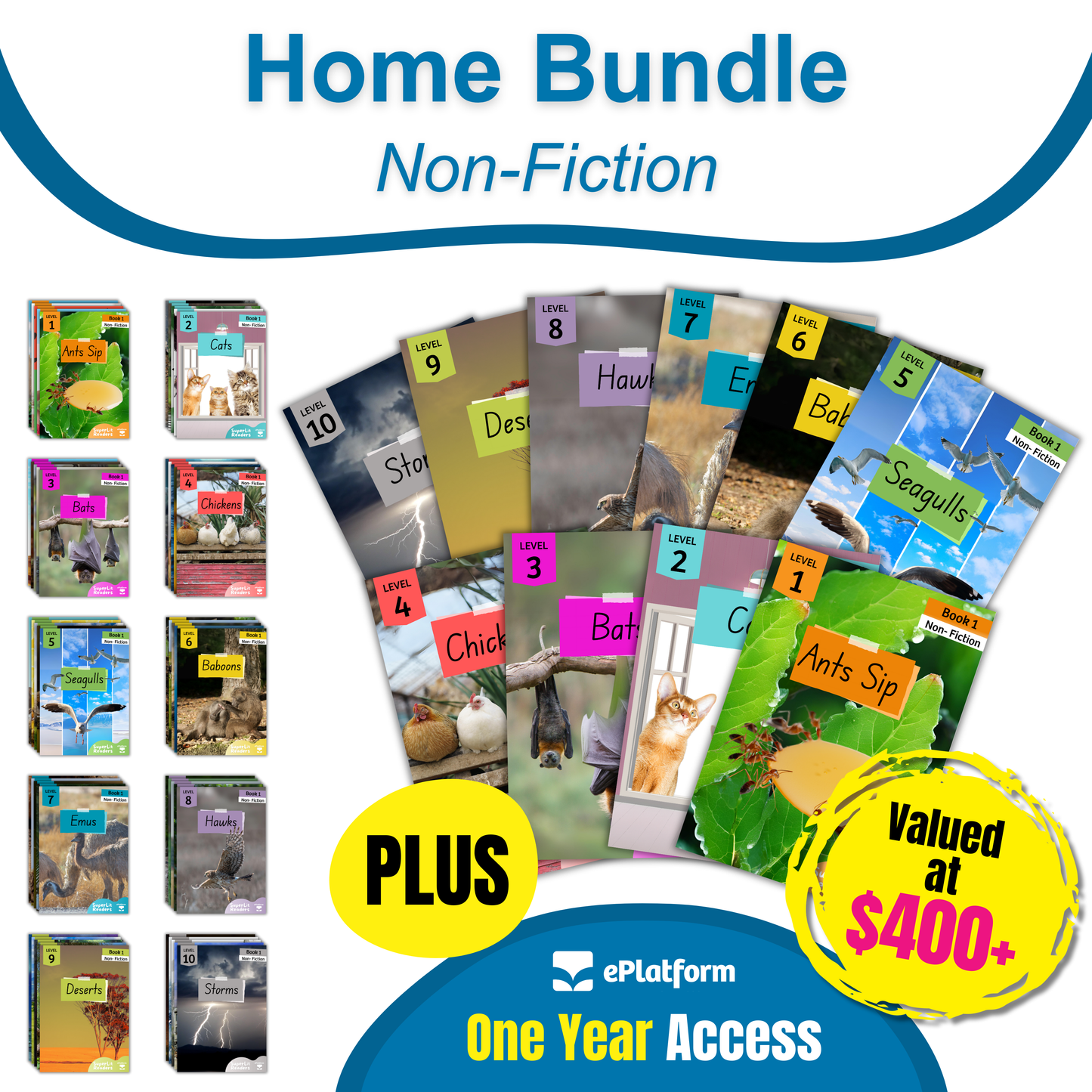 Home Non-Fiction Bundle (1 Year ePlatform Access) - SuperLit Readers by EPlatform Limited