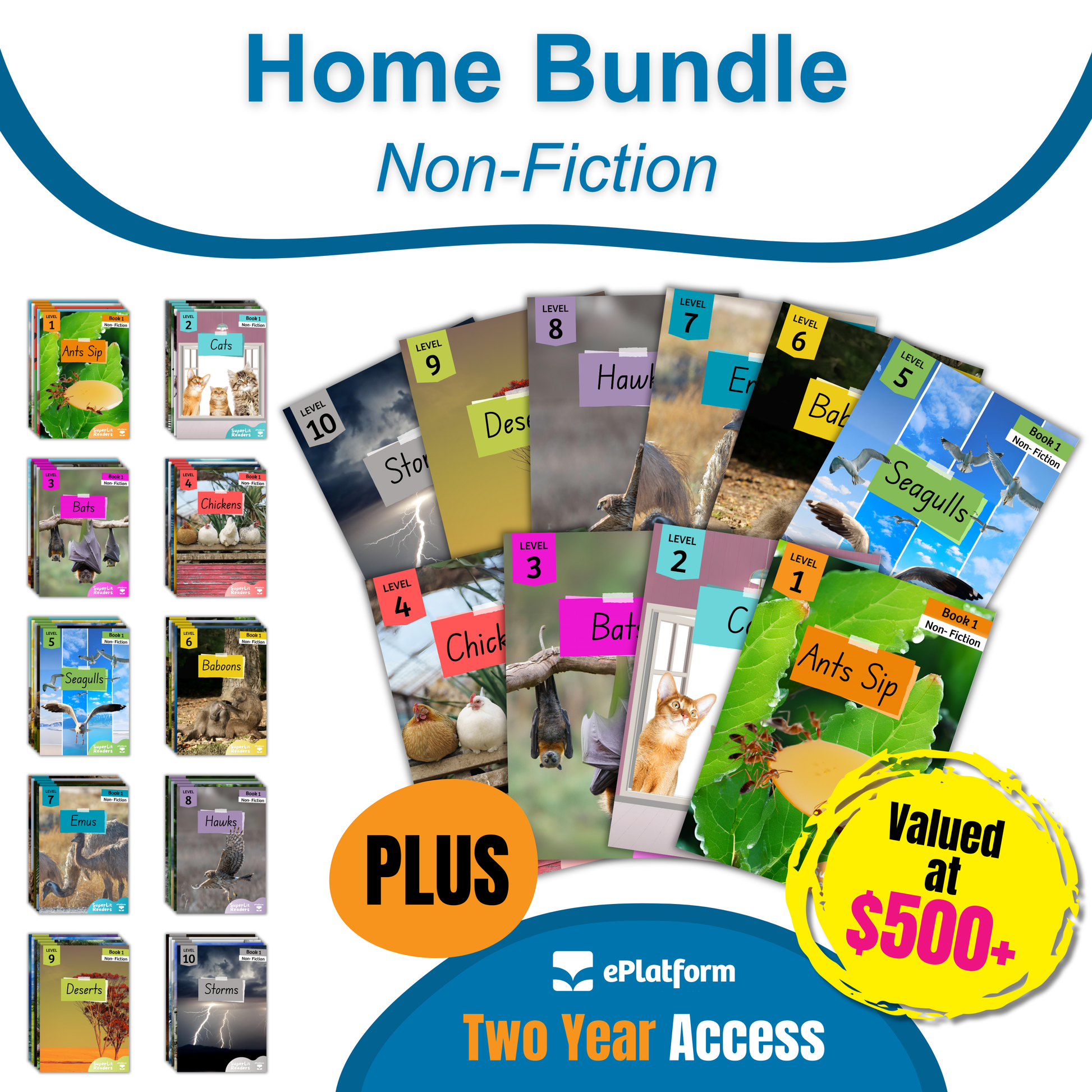 Home Non-Fiction Bundle (2 Year ePlatform Access) - SuperLit Readers by EPlatform Limited