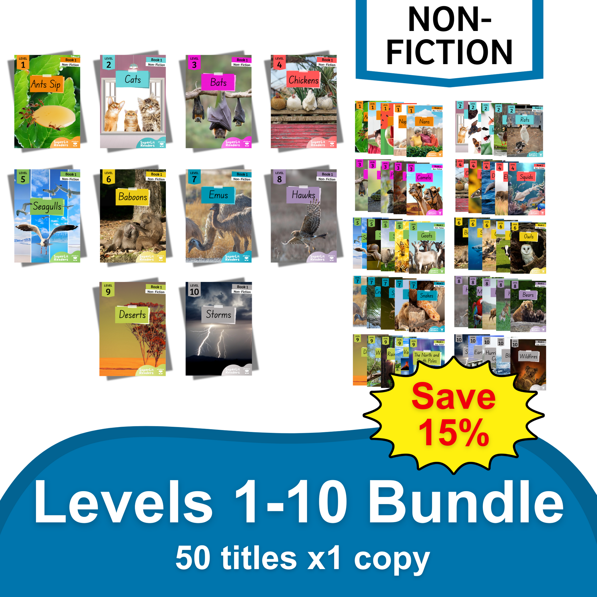 Non-Fiction - All Titles Bundle - SuperLit Readers by EPlatform Limited