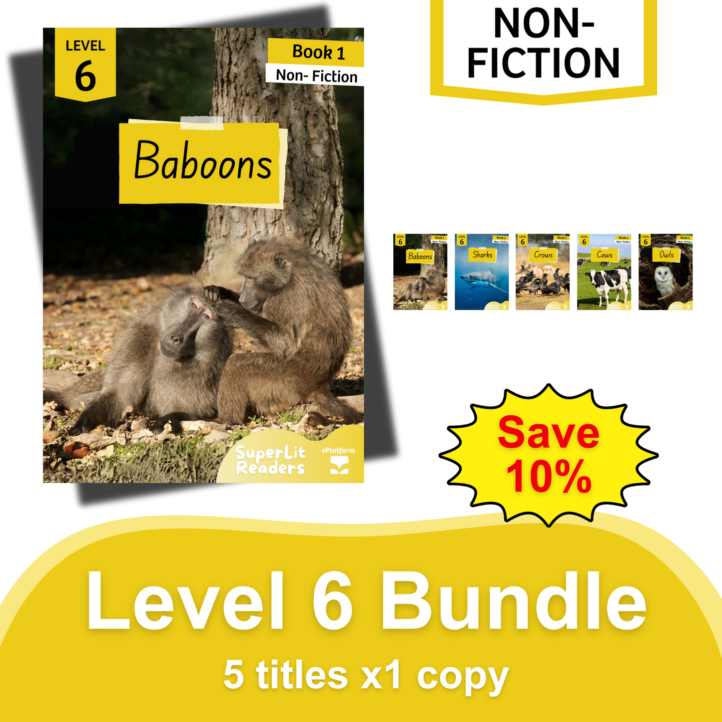 Non-Fiction Level 6 Bundle - SuperLit Readers by EPlatform Limited