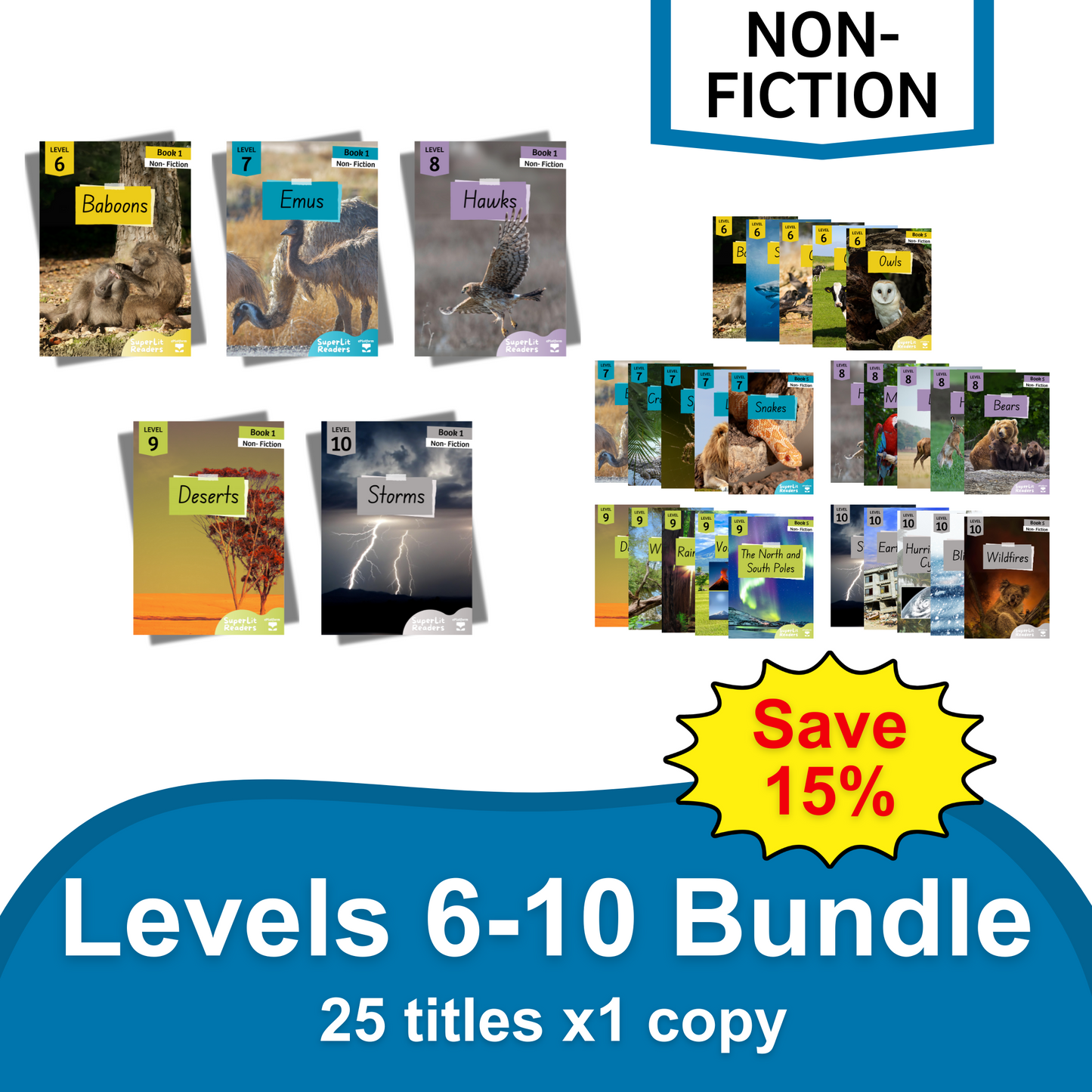 Non-Fiction Levels 6-10 Bundle - SuperLit Readers by EPlatform Limited