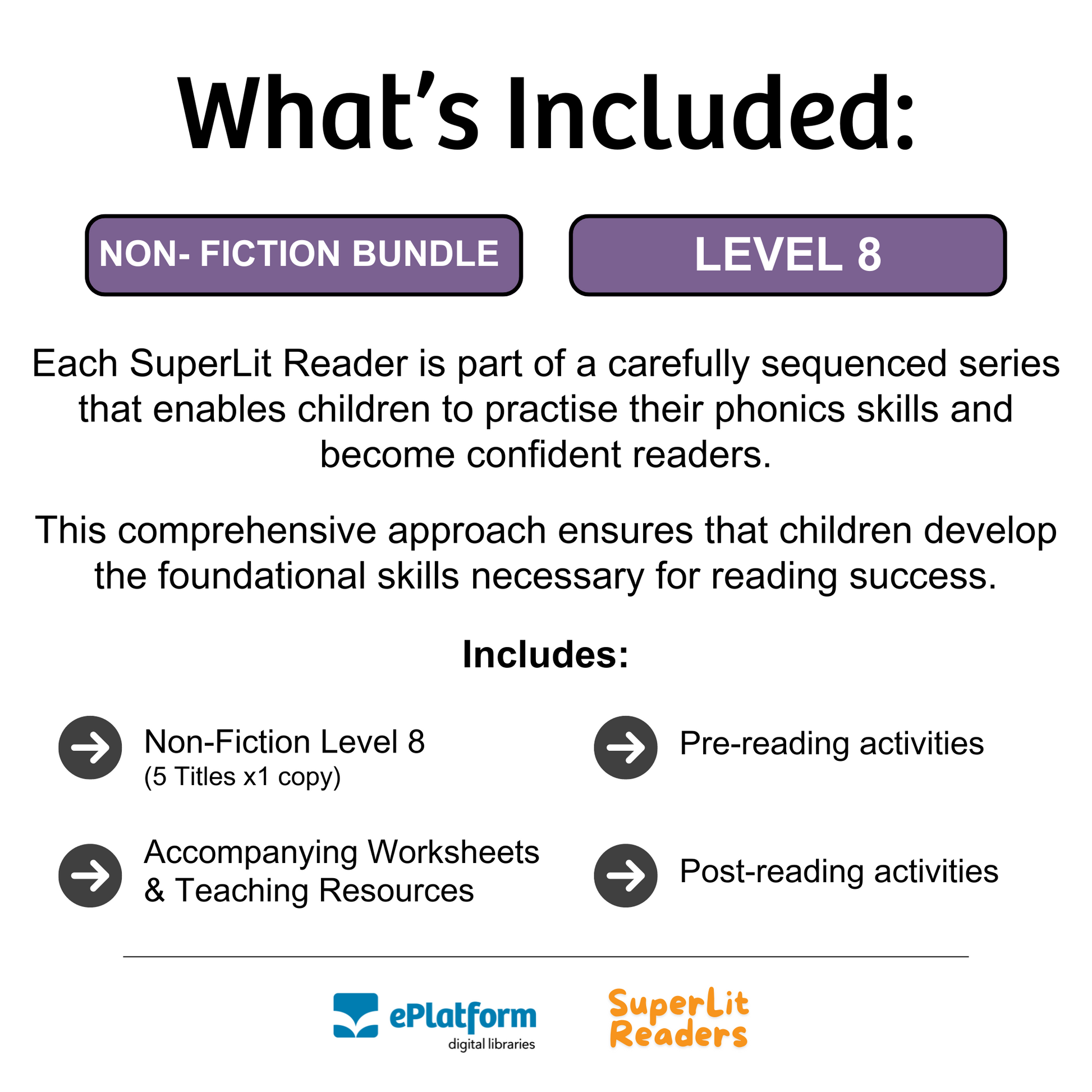 Non-Fiction Level 8 Bundle - SuperLit Readers by EPlatform Limited